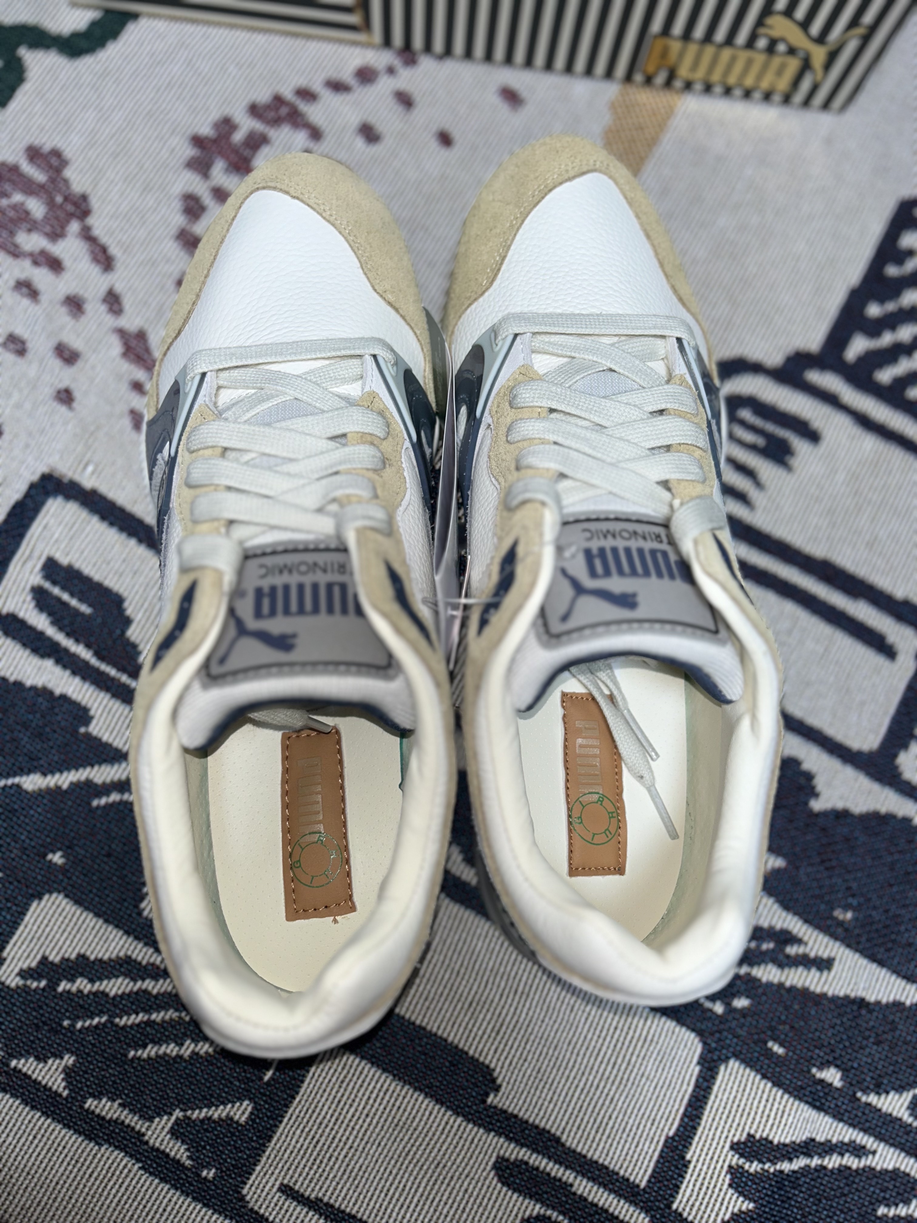 Puma x Rhuigi Trinomic XT-2 Sand Dune Warm White 착용 스타일 - 3