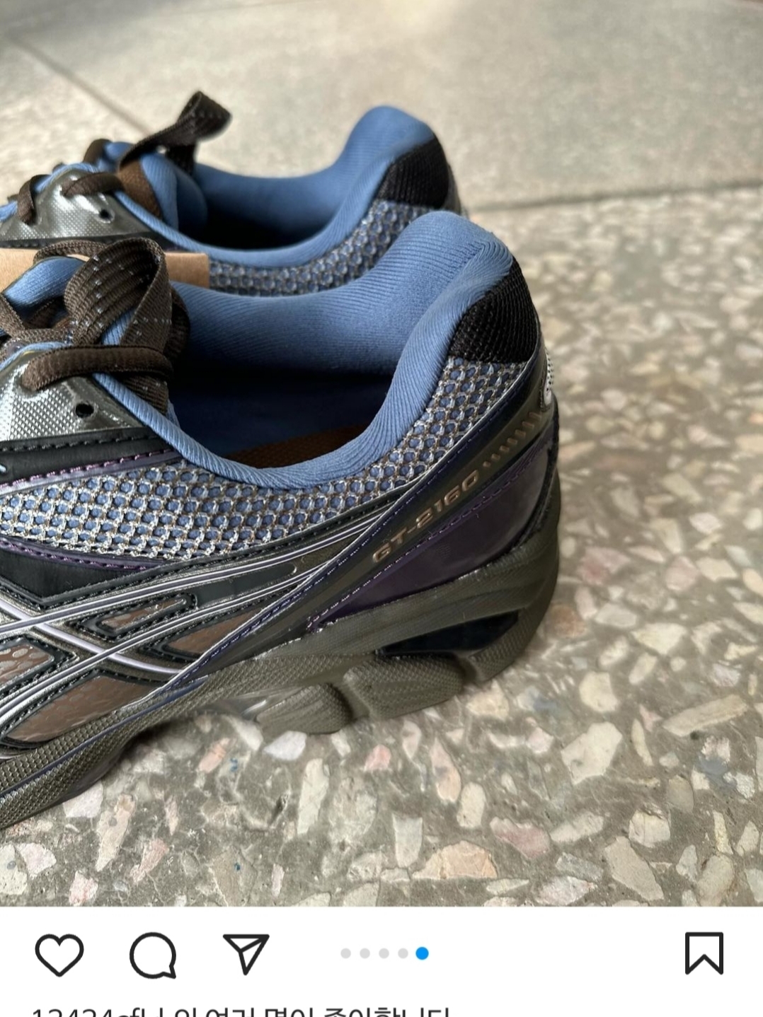 Asics UB6-S GT-2160 Grey Floss Brown Storm 착용 스타일 - 5