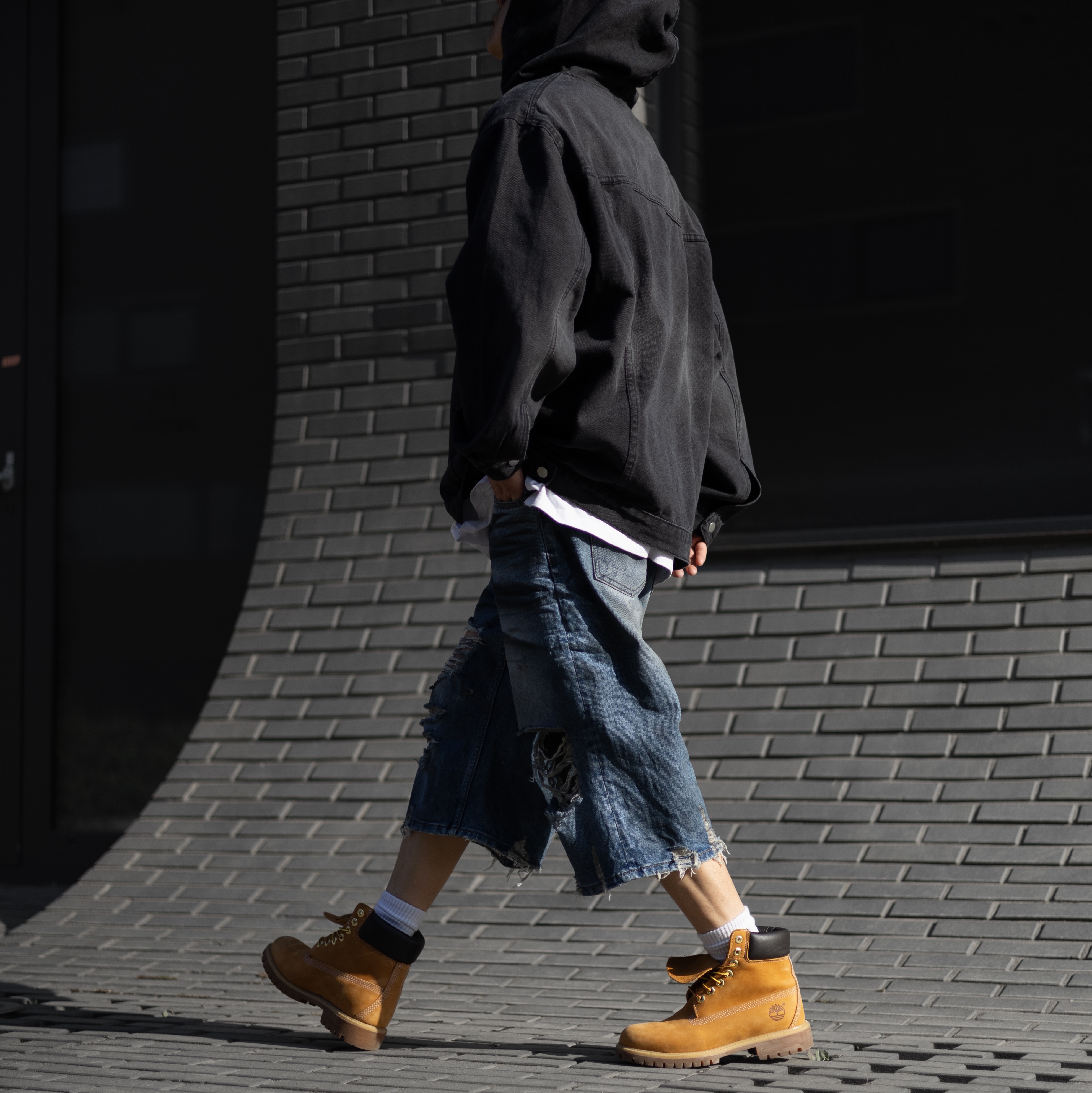Timberland Premium 6 inch Waterproof Boot Wheat Nubuck - Wide 착용 스타일