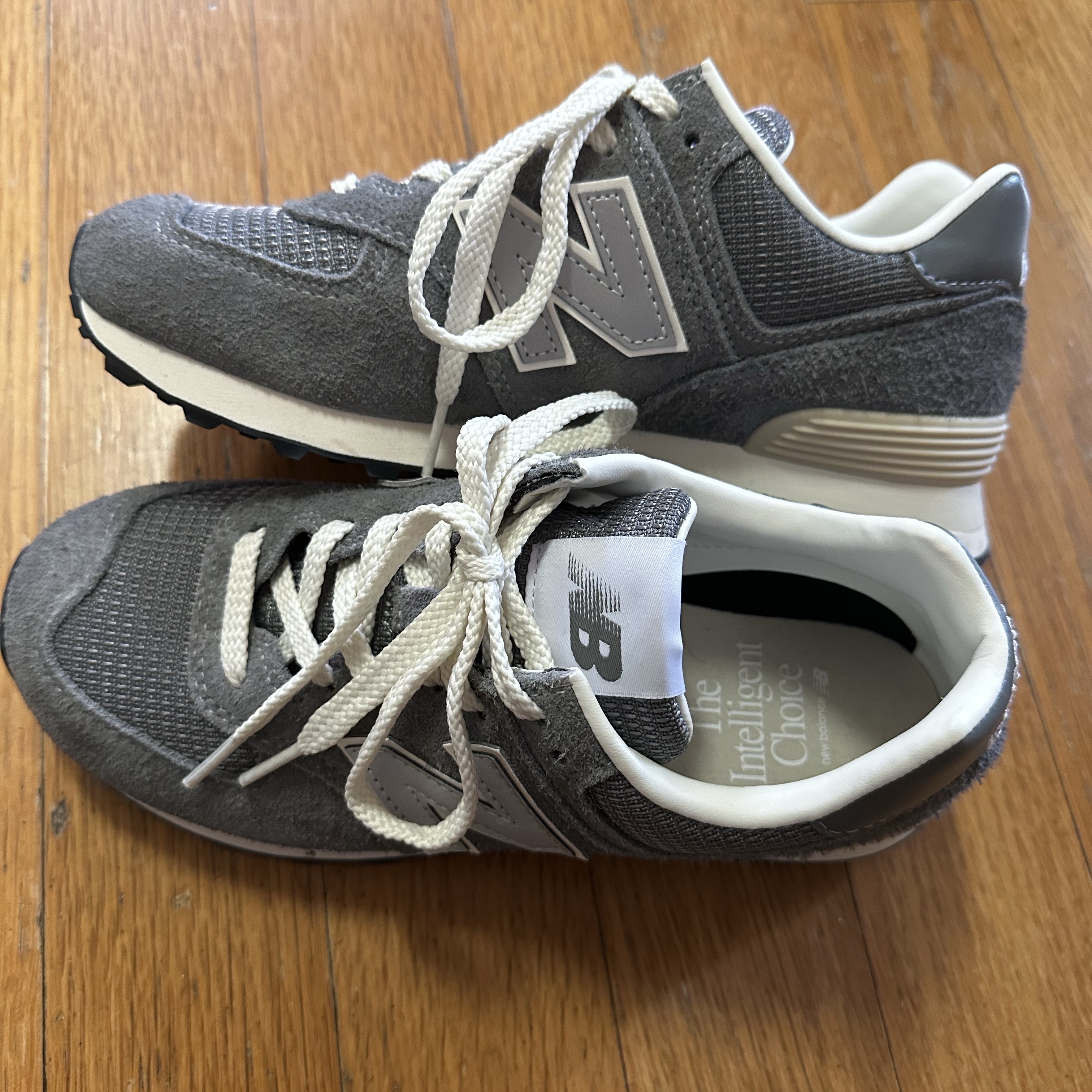 New Balance x Pottery 574 Premium Soft Grey 착용 스타일 - 1