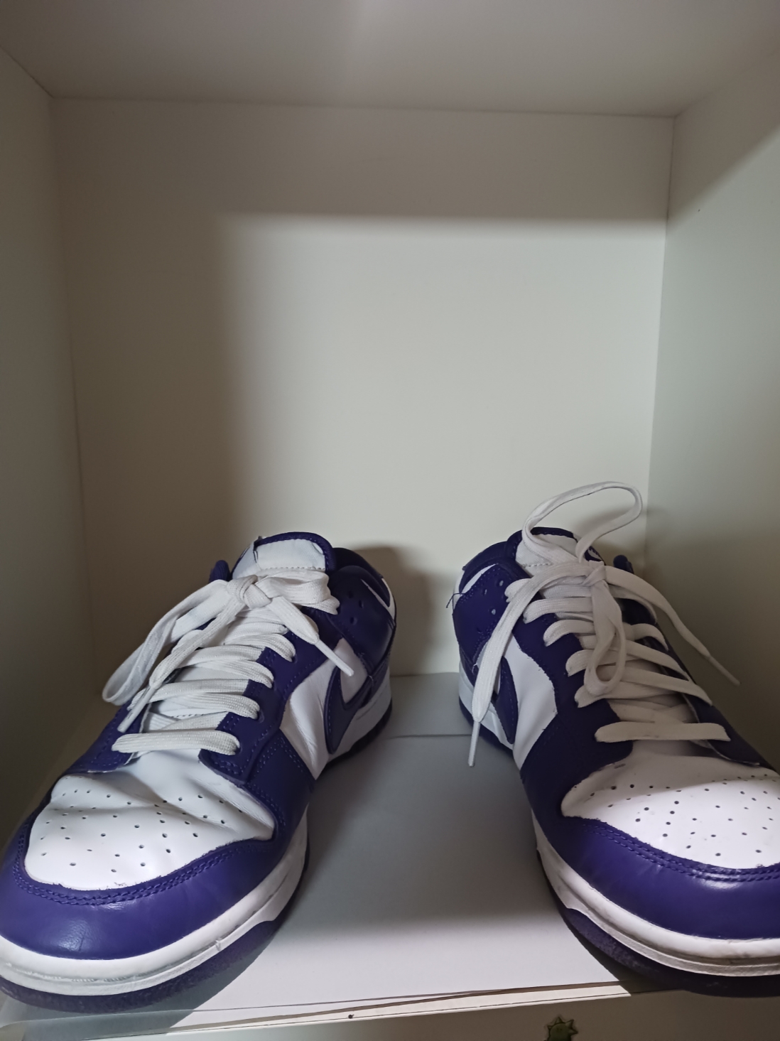 Nike Dunk Low Retro Championship Court Purple 착용 스타일 - 1