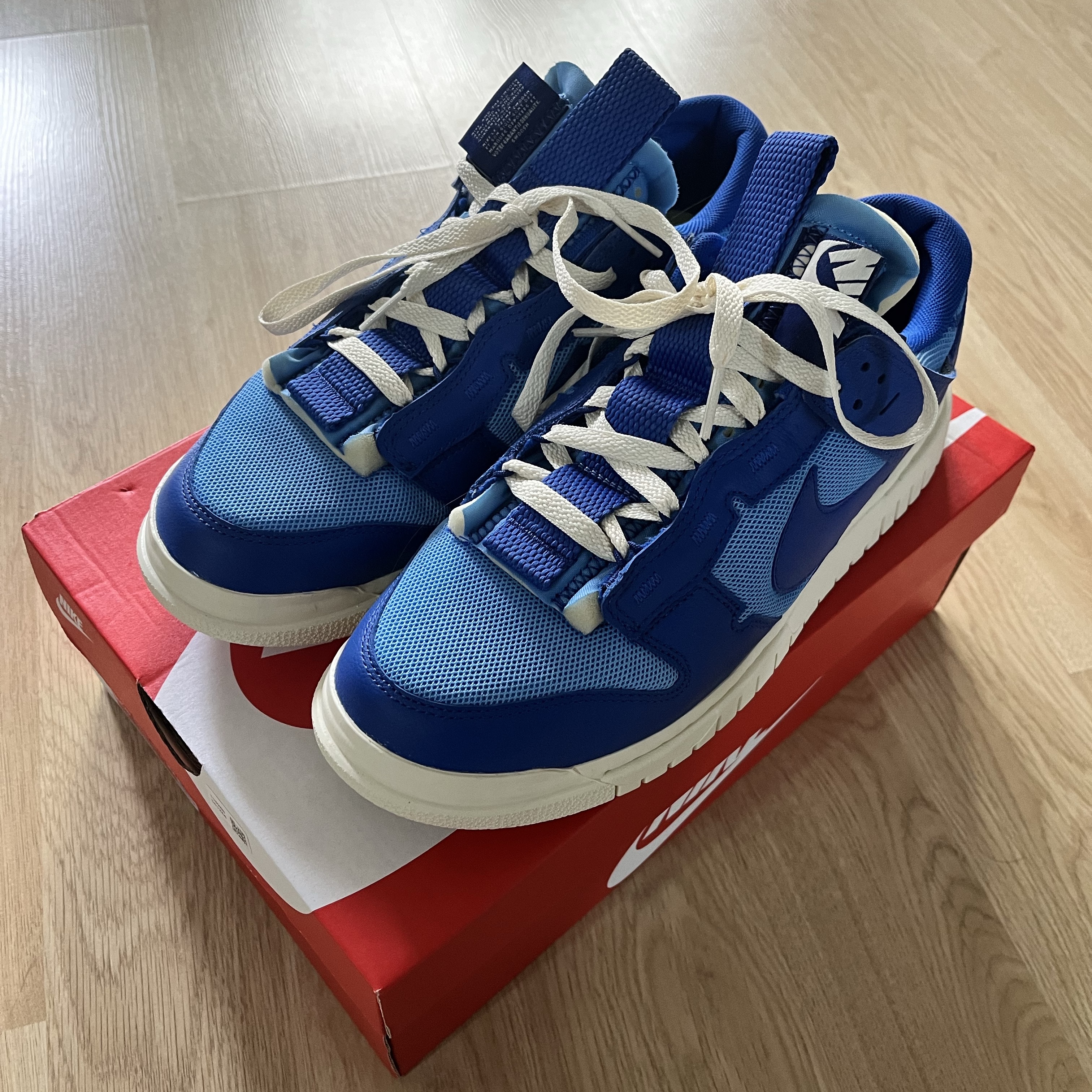 Nike Air Dunk Jumbo University Blue 착용 스타일 - 1