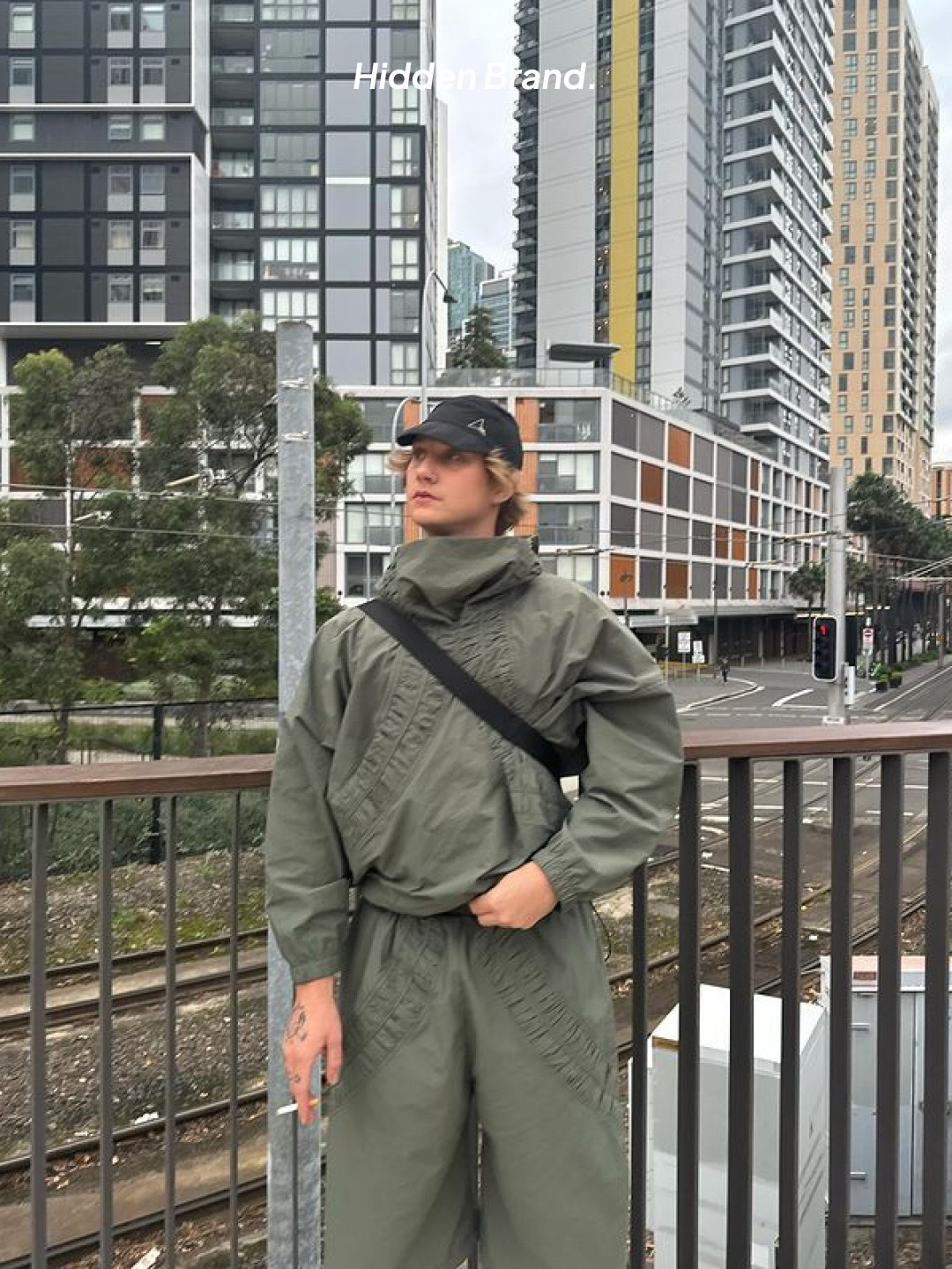 Sage Nation Summer Hatchi Long Sleeve Cream, Sage Nation Box Pleat Trouser Black 착용 스타일 - 7