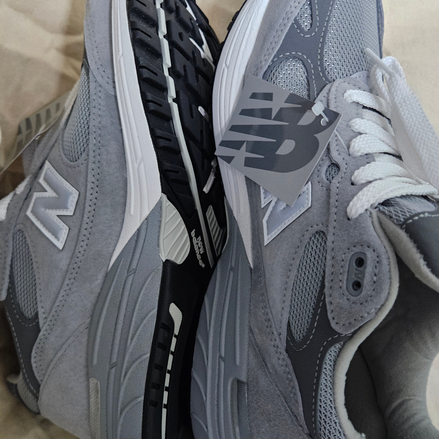 New Balance 993 Made in USA Grey - D Standard 착용 스타일