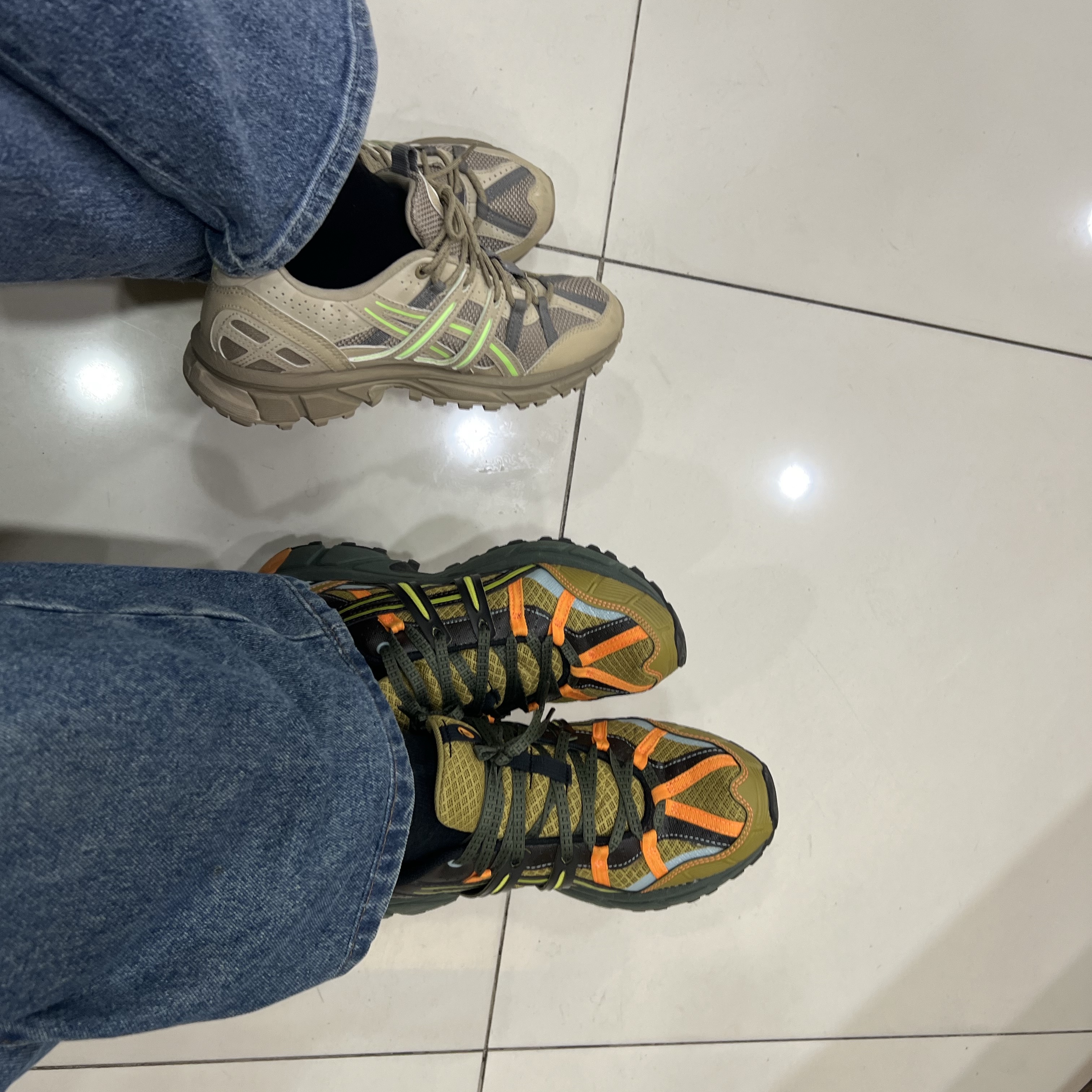 Asics x Andersson Bell Gel-Sonoma 15-50 Olive Oil Dark Brown 착용 스타일 - 1
