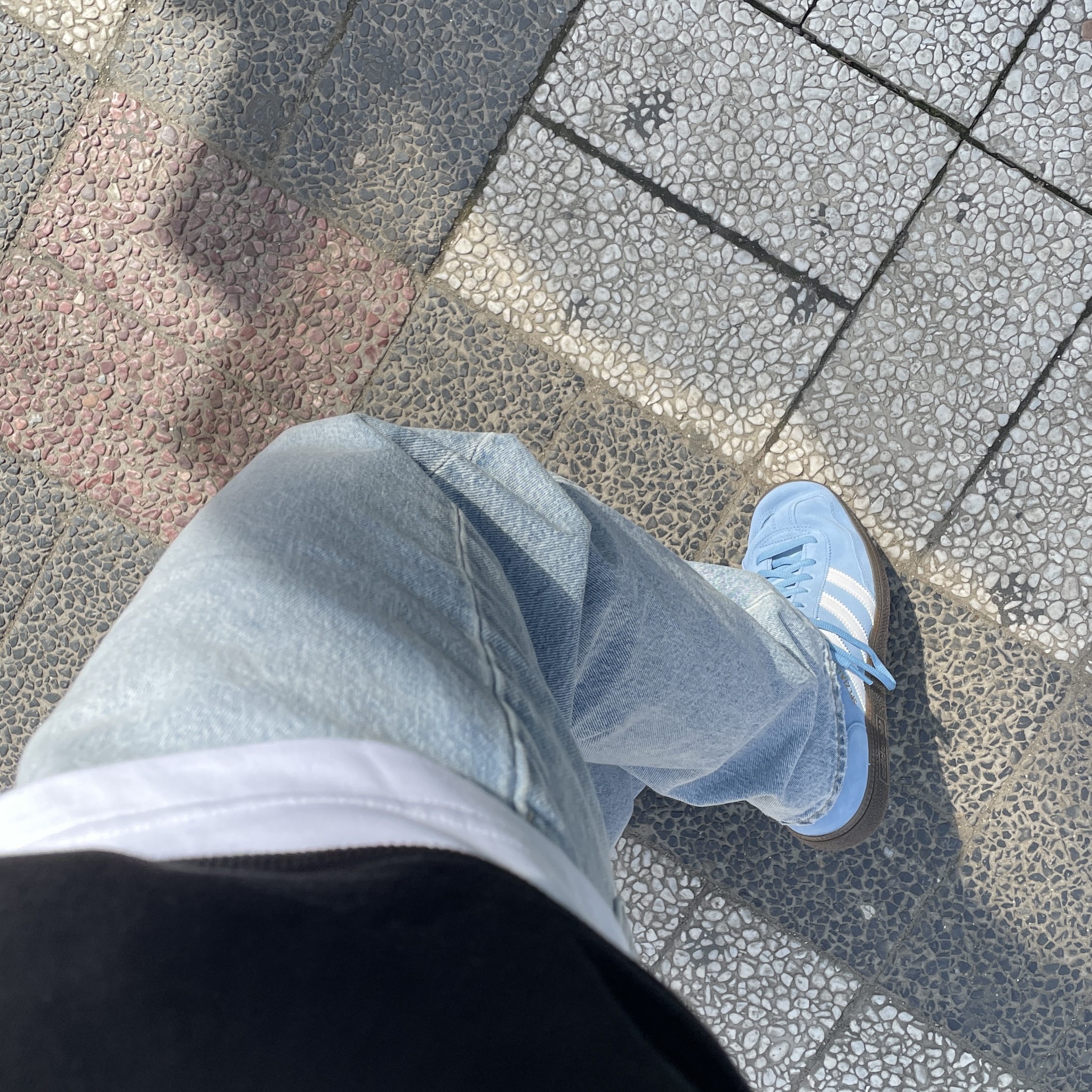 Adidas Spezial Handball Light Blue 착용 스타일