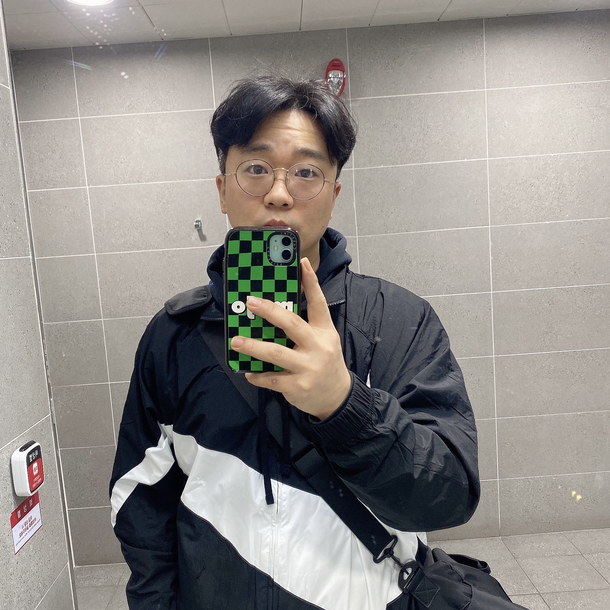 Nike NSW Big Swoosh Woven Jacket Black - Asia 착용 스타일