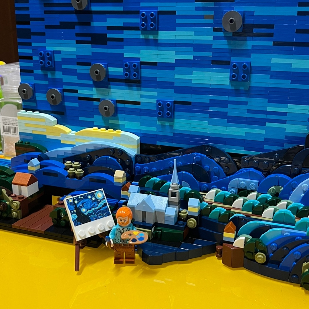 Lego Vincent Van Gogh The Starry Night 착용 스타일 - 3