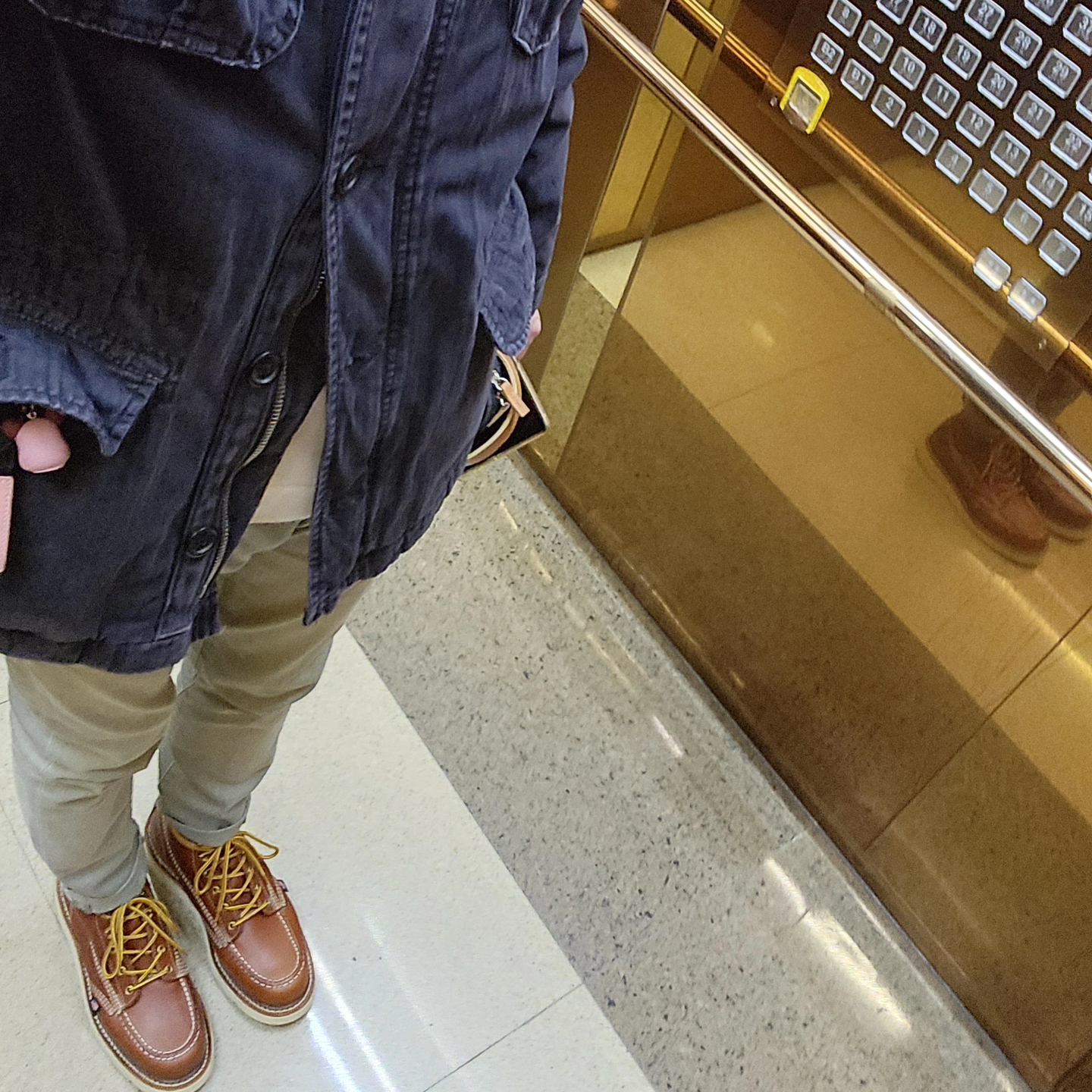 Red Wing 6 Inch Classic Moc Toe 8876 Copper Rough & Tough - D 착용 스타일 - 1