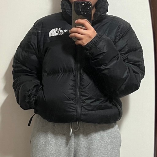 The North Face 1996 Eco Nuptse Jacket Black 착용 스타일