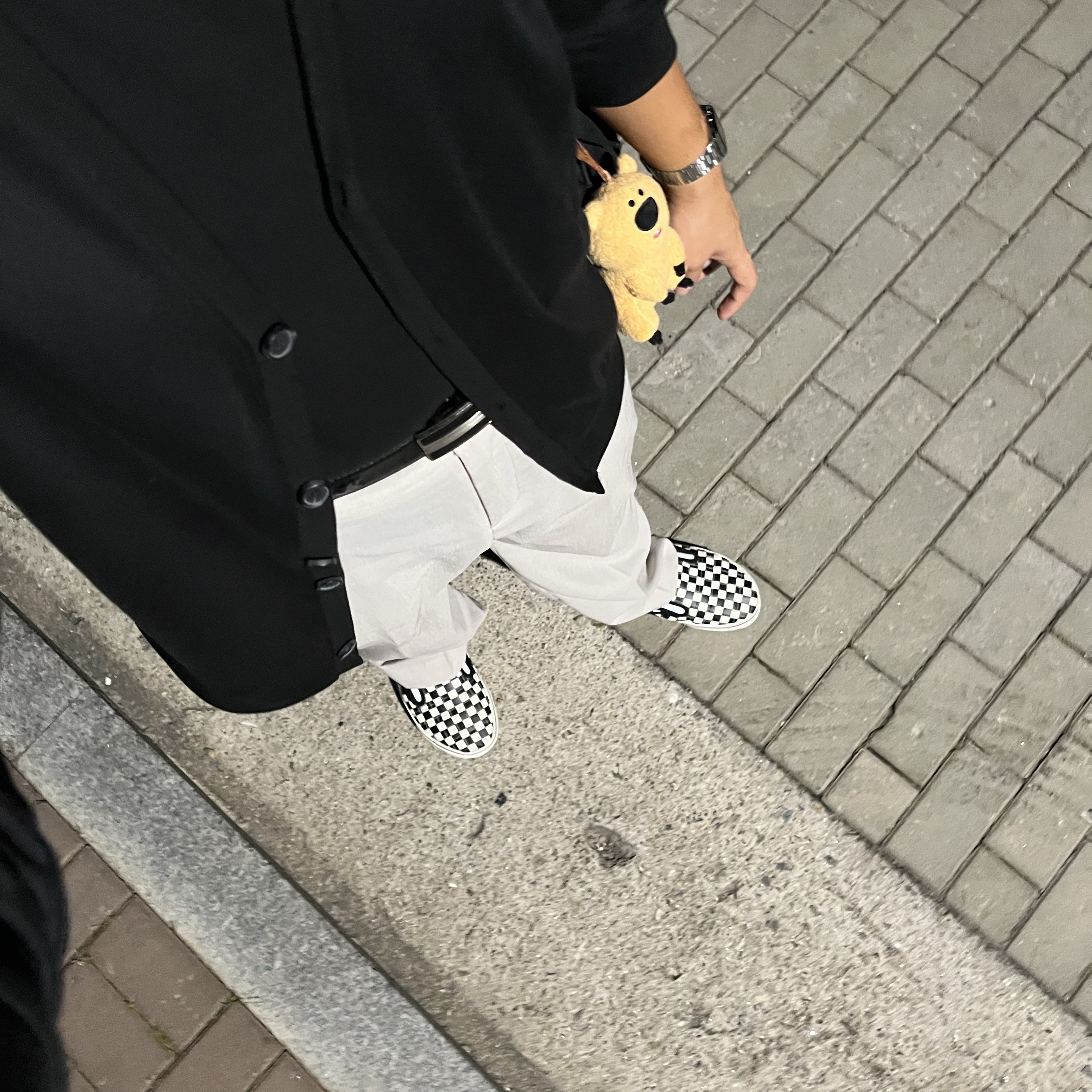 Vans Slip-er 2 Checkerboard 착용 스타일