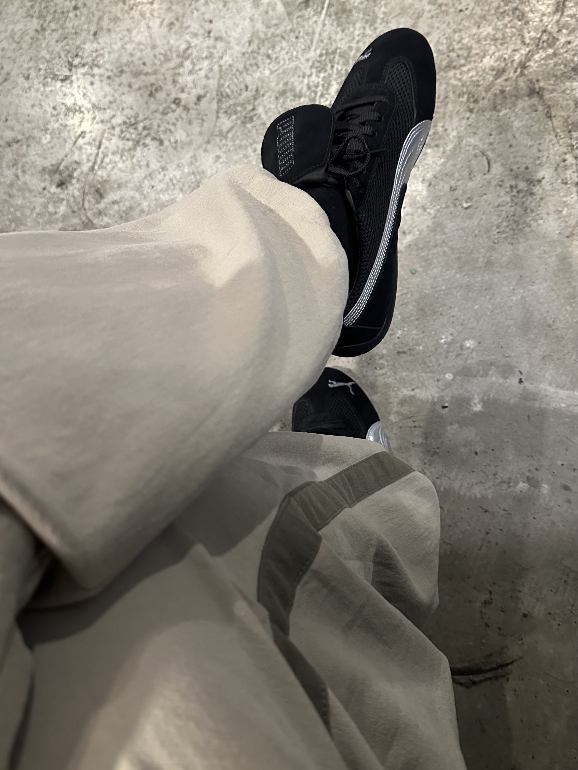 Puma x Open Yy Speedcat Black Shadow Gray 착용 스타일