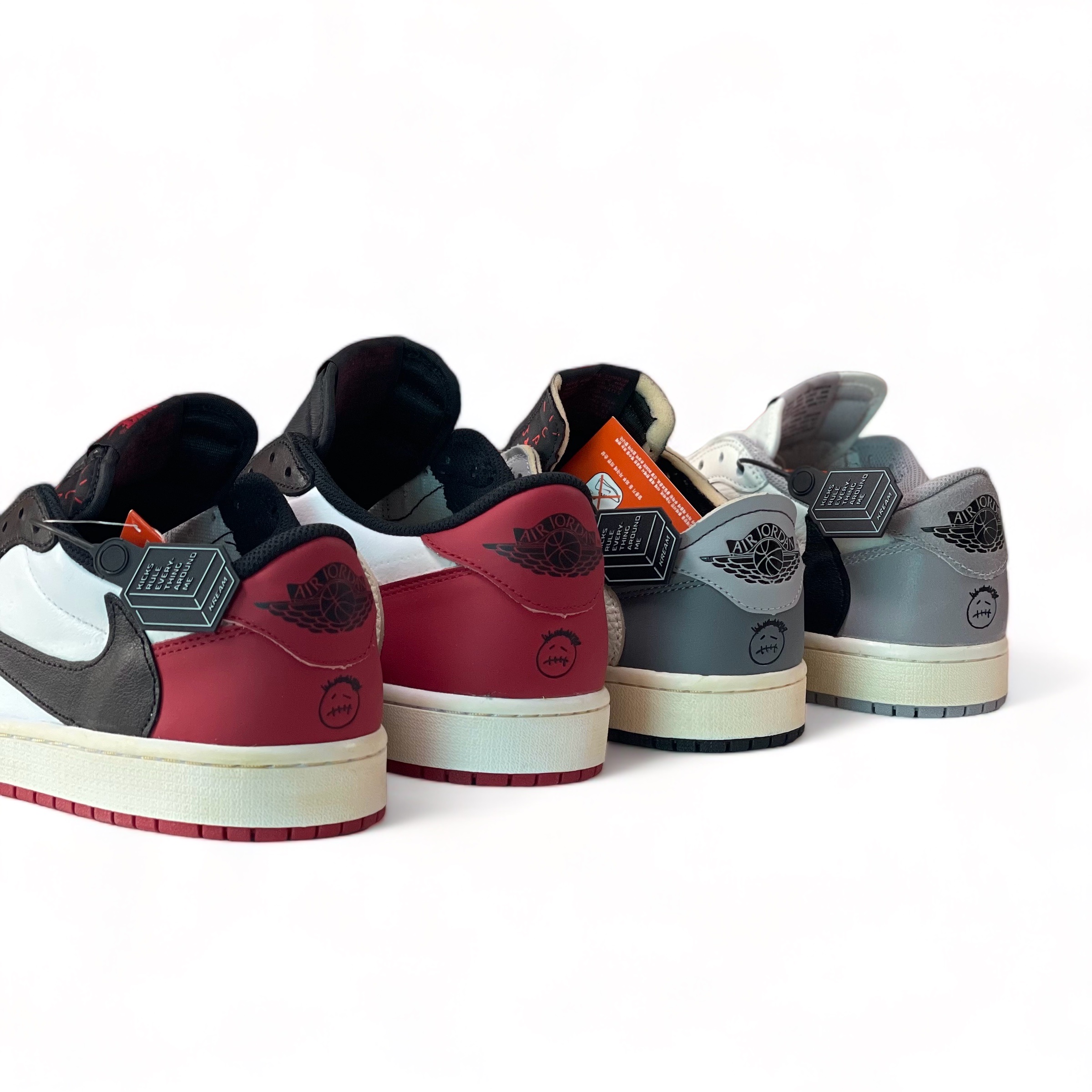 Jordan 1 Retro Low OG EX Black and Smoke Grey, Jordan 1 Retro Low OG Black Toe 착용 스타일 - 3