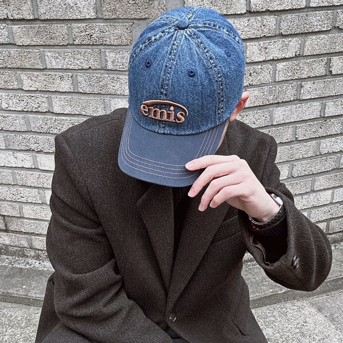이미스 워시드 데님 볼캡 블루 네이비 | Emis | KREAM