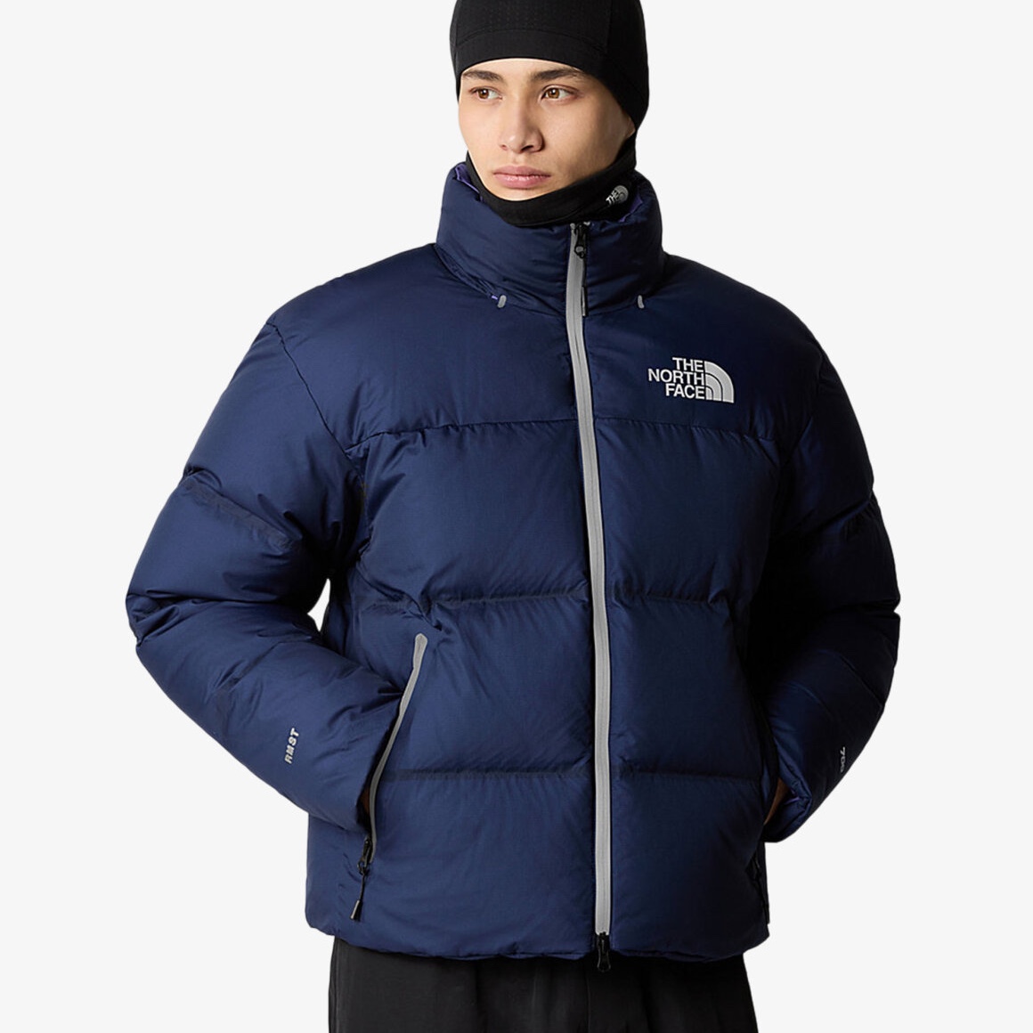 The North Face RMST Nuptse Jacket Summit Navy 착용 스타일 - 3