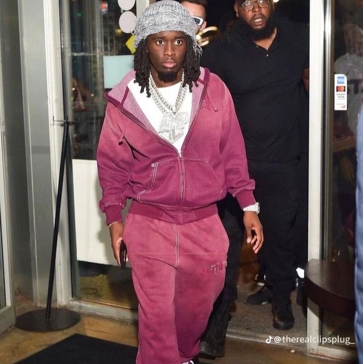 Supreme x True Religion Zip Up Hooded Sweatshirt Eggplant - 22FW, Supreme x True Religion Sweatpants Eggplant - 22FW 착용 스타일