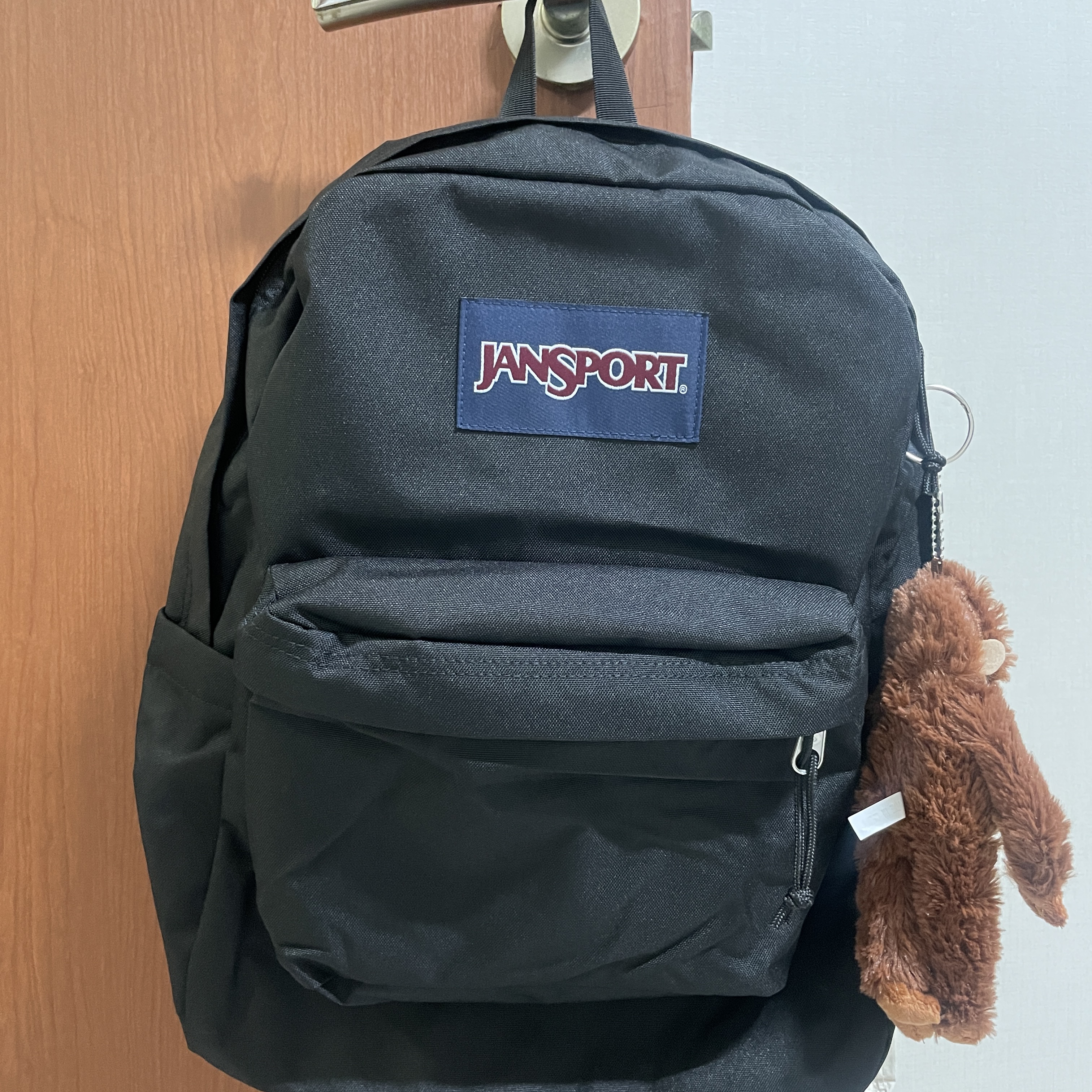 Jansport Superbreak Backpack Black 착용 스타일