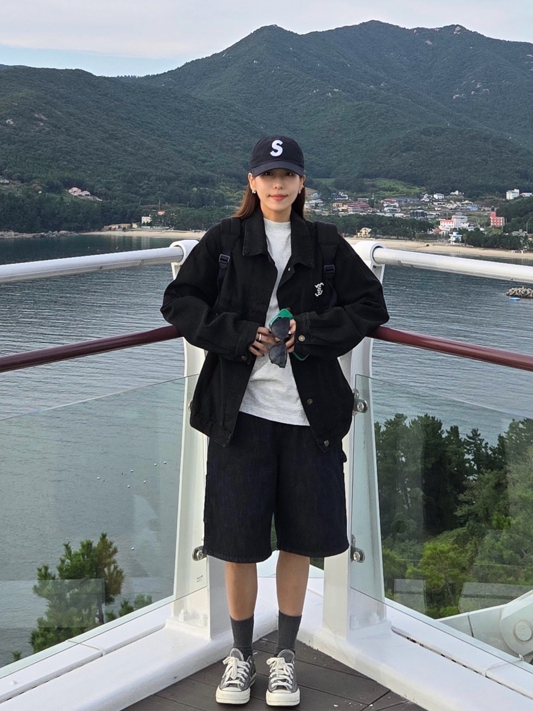Supreme Seersucker S Logo 6-Panel Black - 24SS, Greenbutter Women Butter Long Socks Charcoal 착용 스타일 - 1