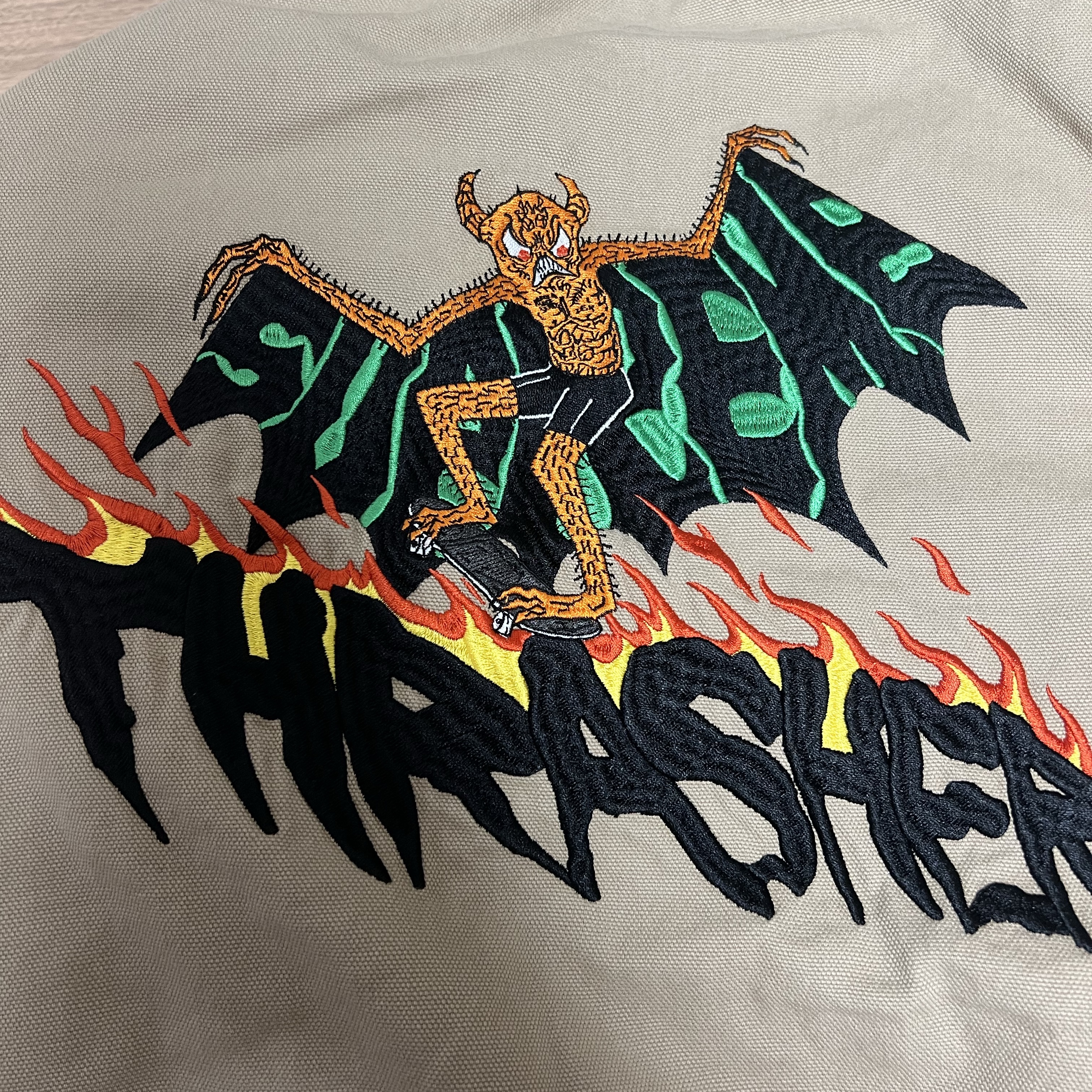 Supreme x Thrasher Hooded Work Jacket Tan - 24FW 착용 스타일 - 1