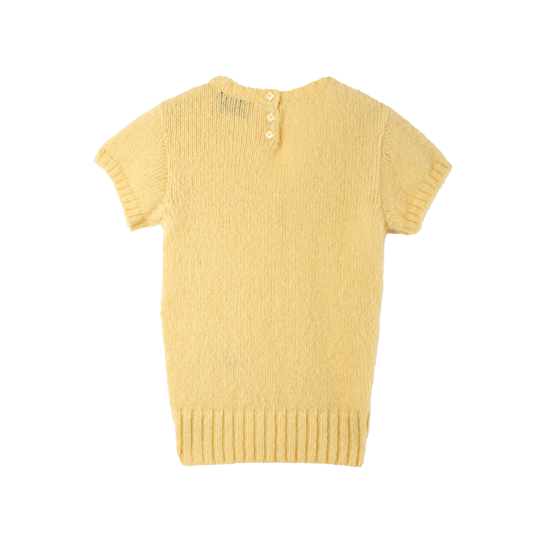 Heretic Button V-Neck Knit Yellow 상세 이미지 2