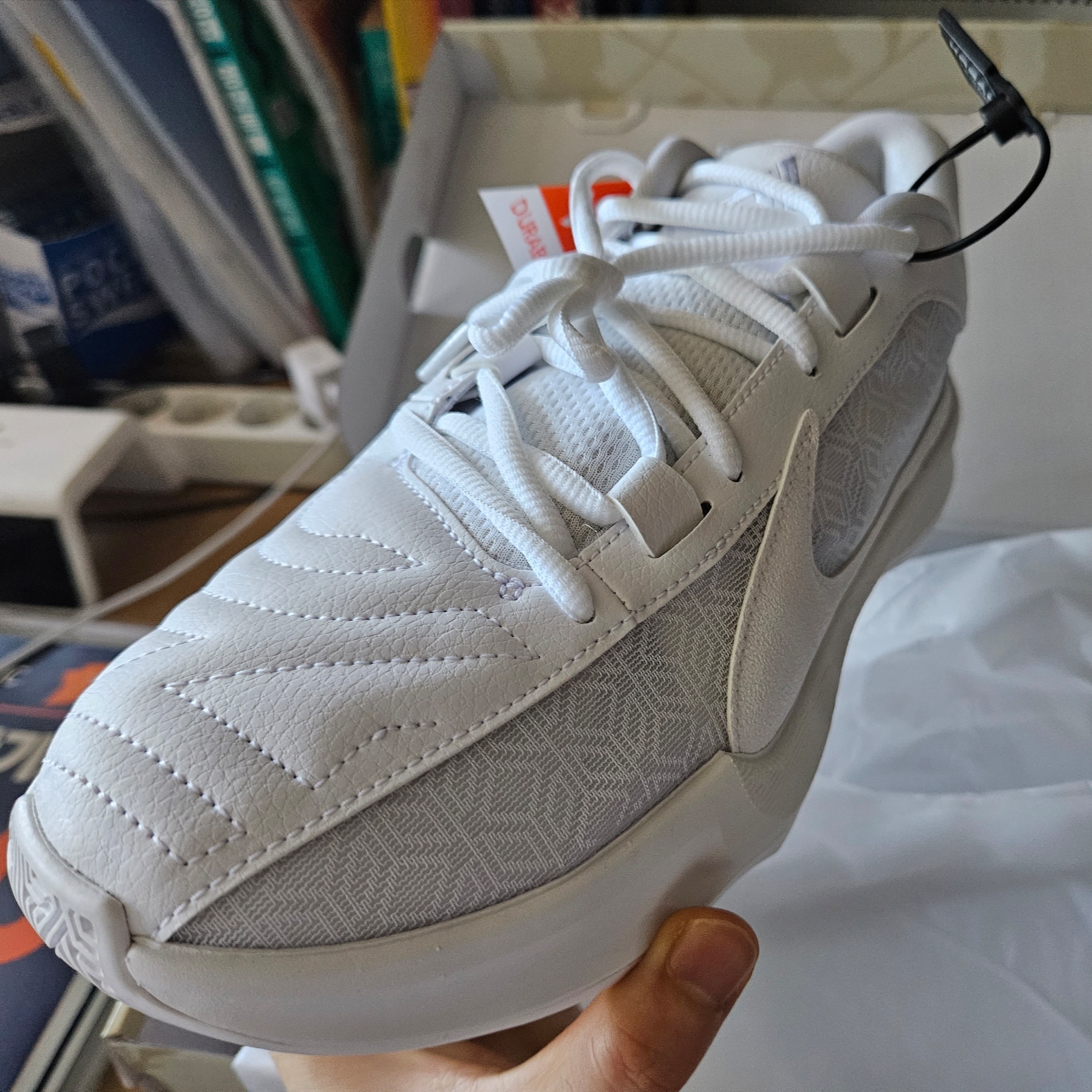 Nike Zoom Freak 5 TB EP Triple White 착용 스타일