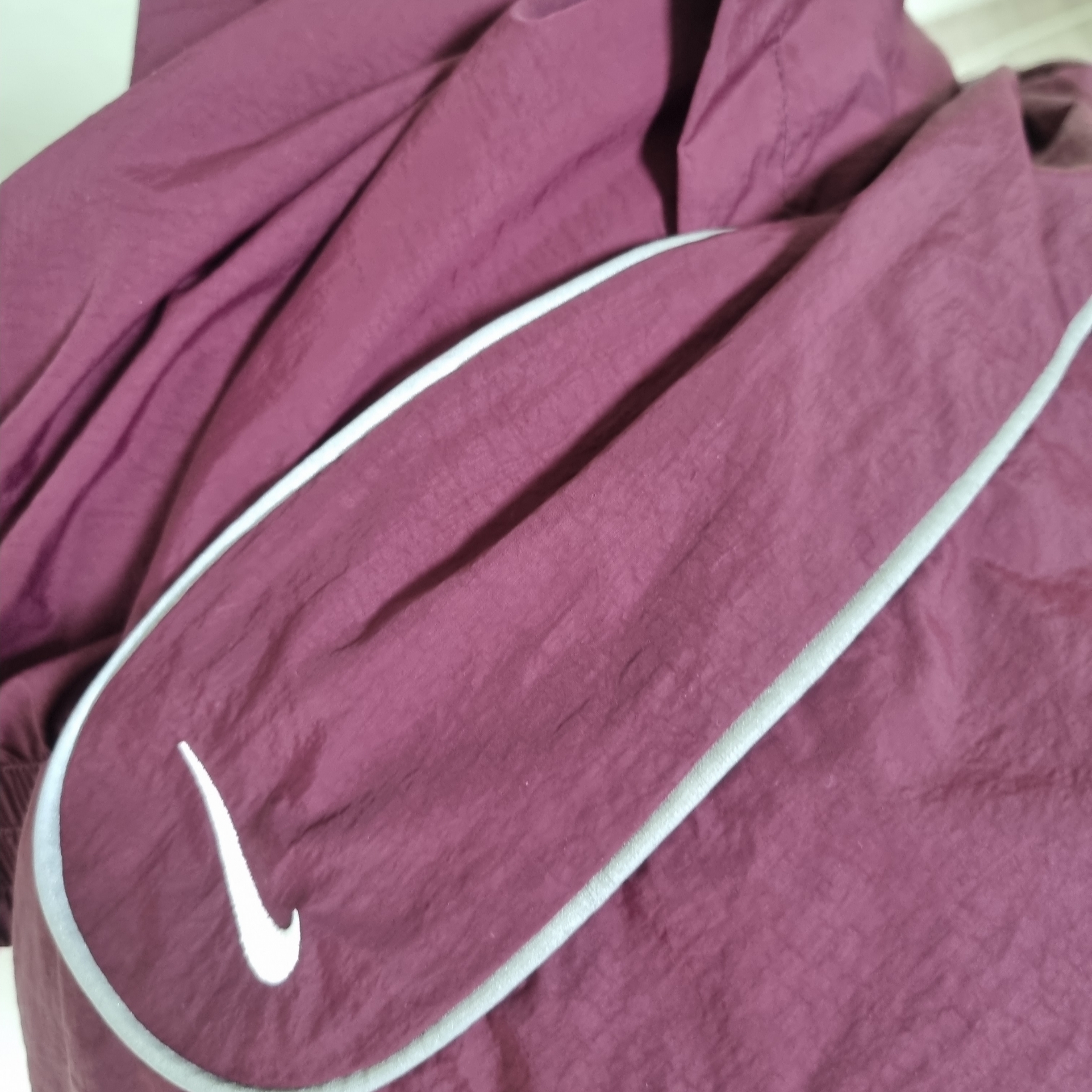 Nike NSW Solo Swoosh Woven Track Jacket Night Maroon - Asia 착용 스타일