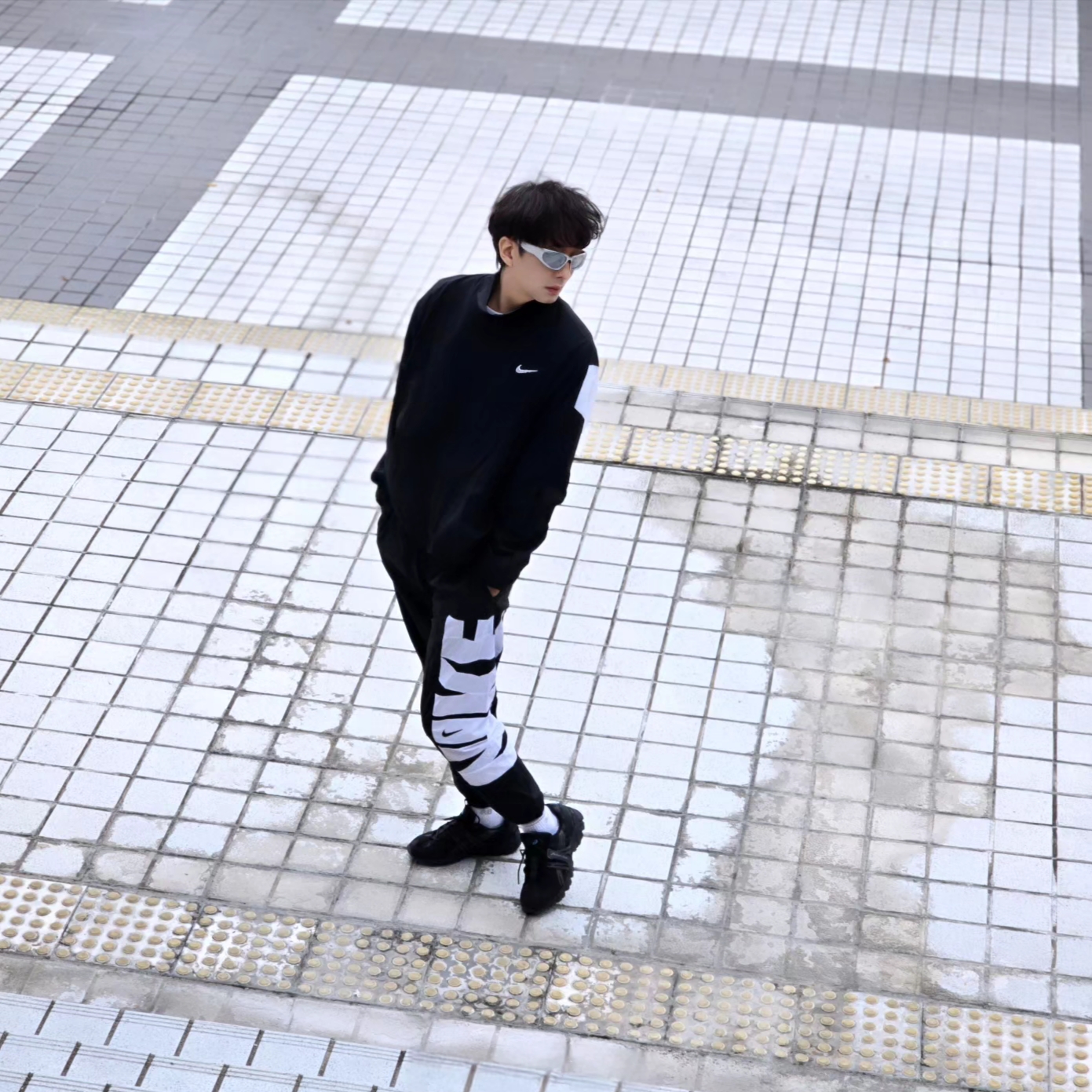 Nike Starting Five Jacket Black - Asia, Nike Starting Five Jacket Black - US/EU 착용 스타일 - 3
