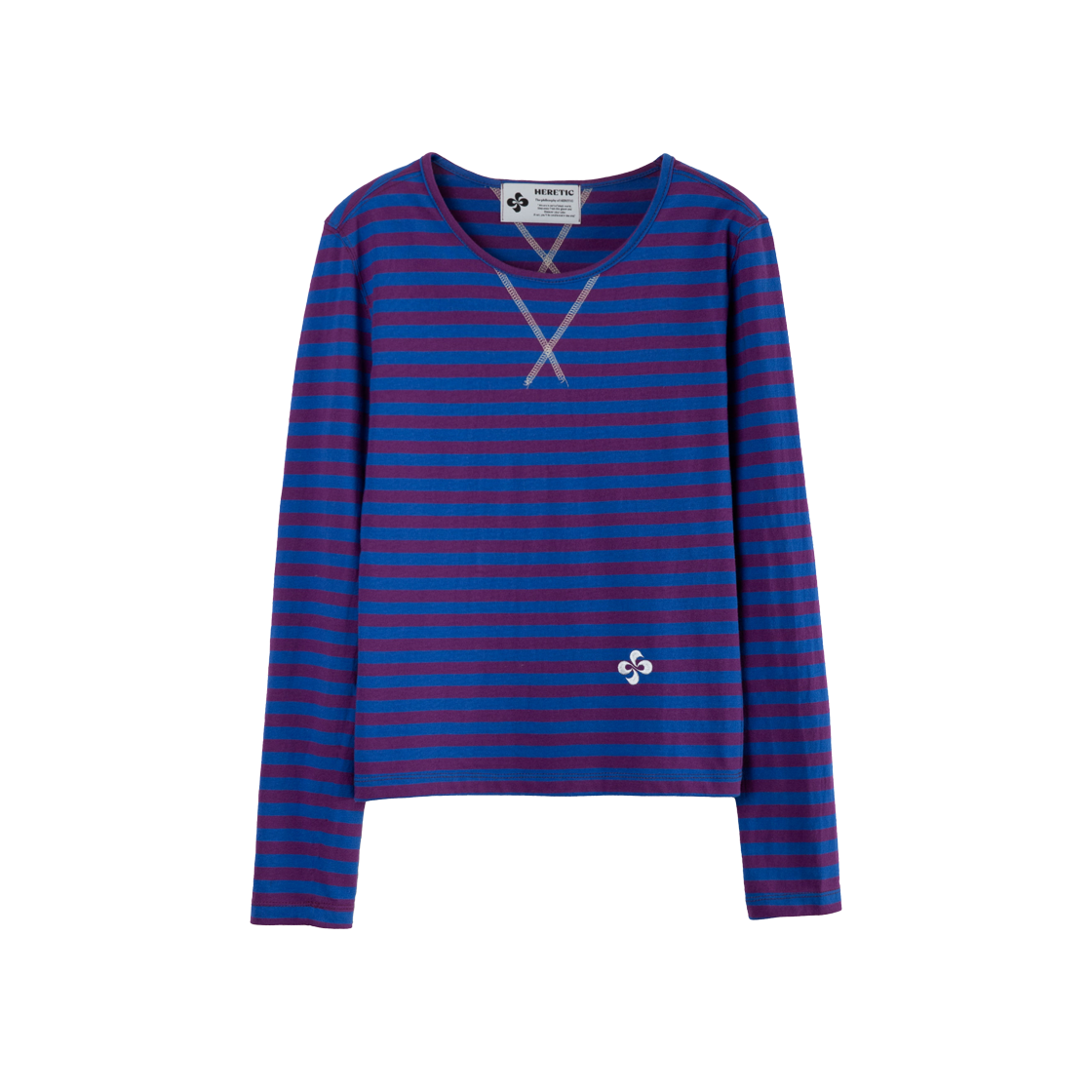 Heretic Stripe Long Sleeve T-Shirt Purple 상세 이미지 1