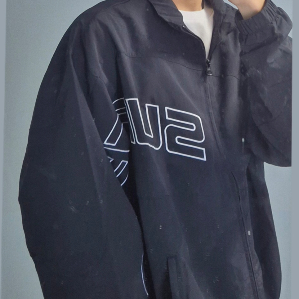 Supreme Curve Track Jacket Black - 24SS 착용 스타일 - 3