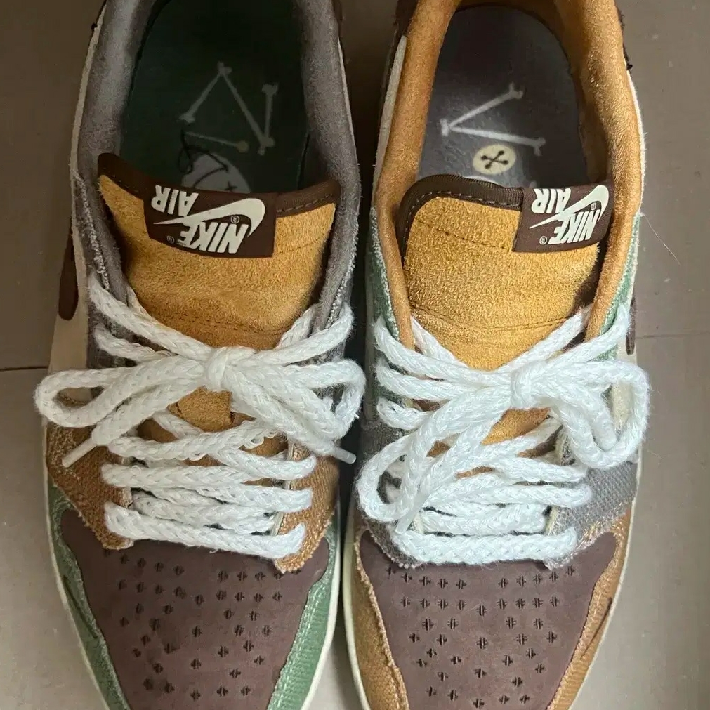 Jordan 1 x Zion Williamson Retro Low OG Flax and Oil Green 착용 스타일