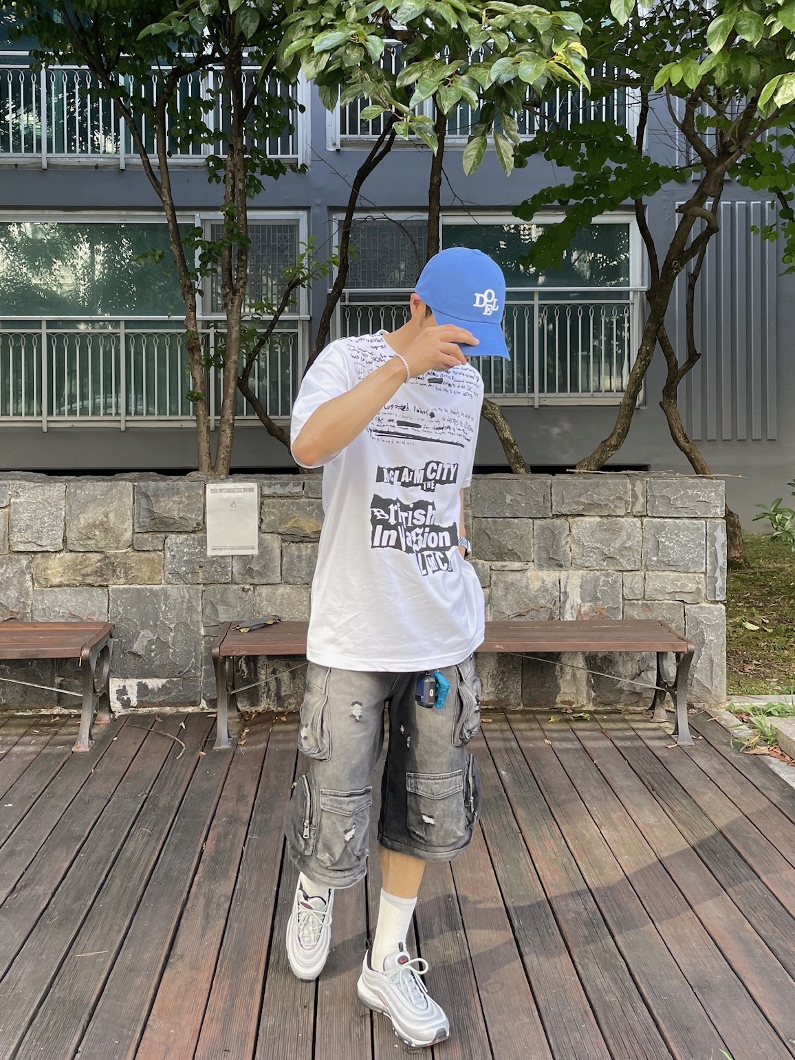 Nike Air Max 97 OG Silver Bullet 2022, Supreme x Tetris Mini Blue - 24SS (Korean Ver.) 착용 스타일
