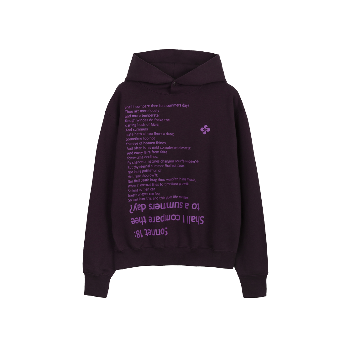 Heretic Sonnet 18 Hoodie Grape 상세 이미지 1