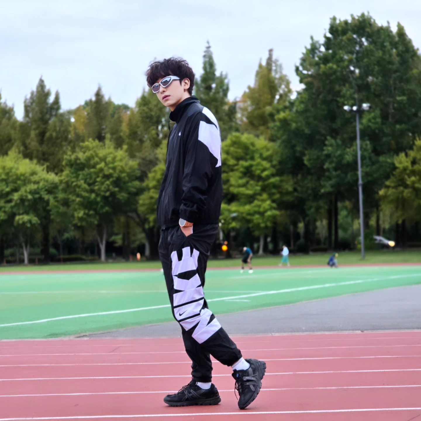 Nike Starting Five Jacket Black - Asia, Nike Starting Five Jacket Black - US/EU 착용 스타일 - 3