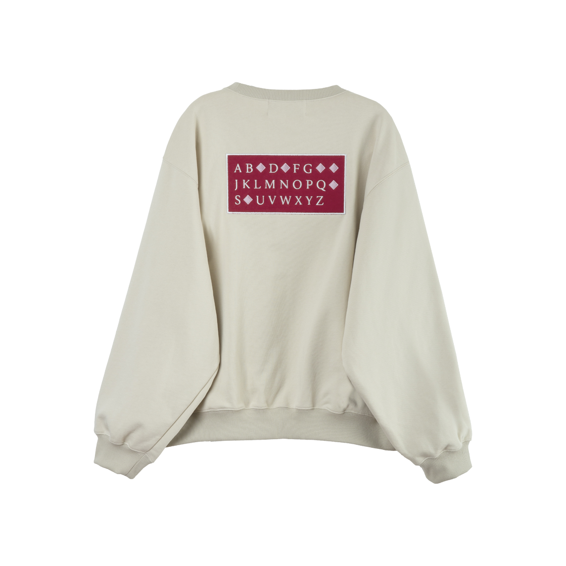 Heretic Alphabet Sweatshirt Beige 상세 이미지 1