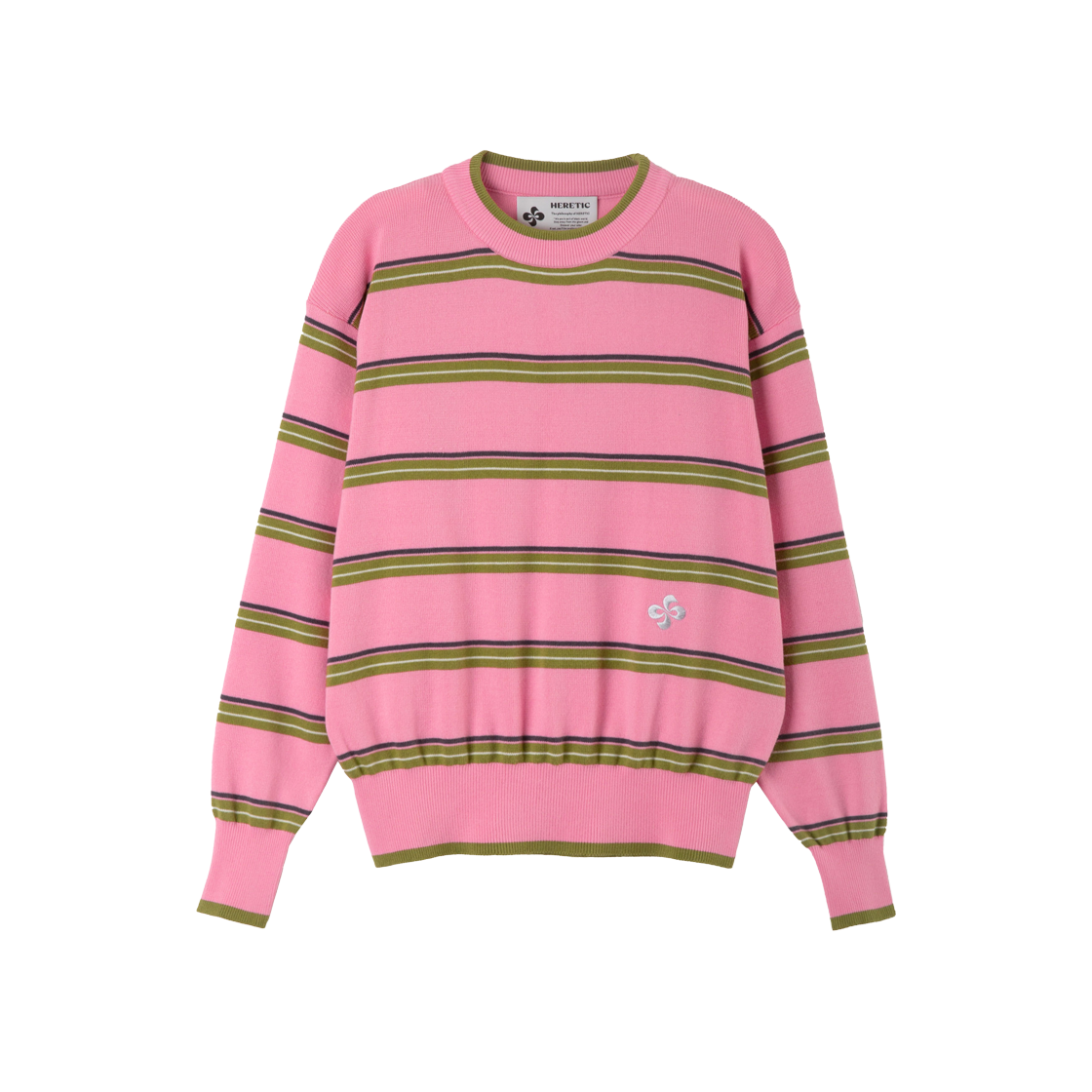 Heretic Vintage Stripe Knit Pink 상세 이미지 1