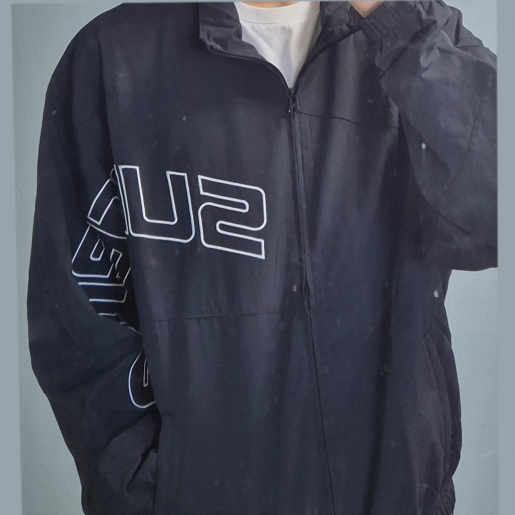 Supreme Curve Track Jacket Black - 24SS 착용 스타일 - 2