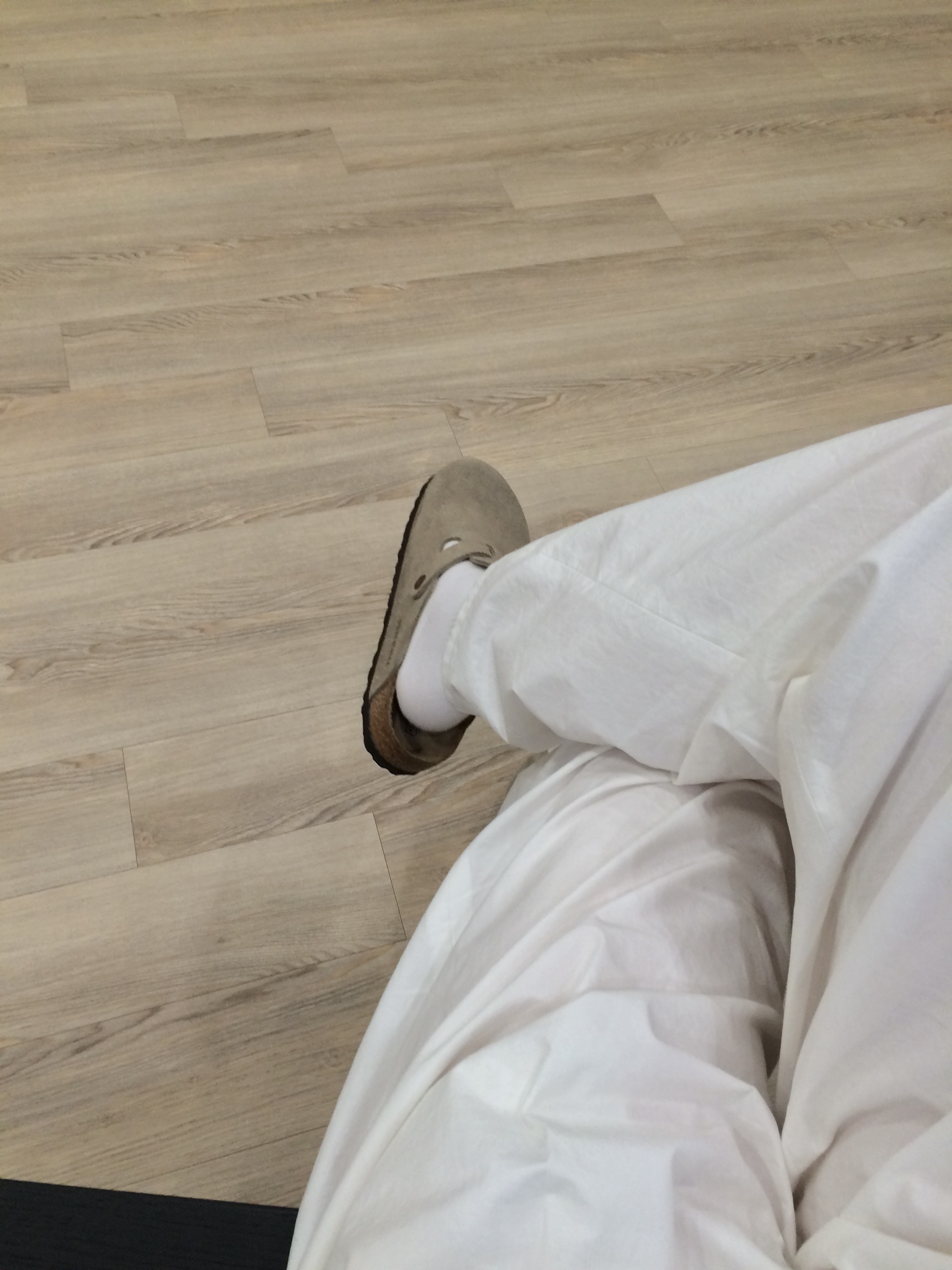 Birkenstock Boston Soft Footbed Taupe - Regular 착용 스타일 - 4