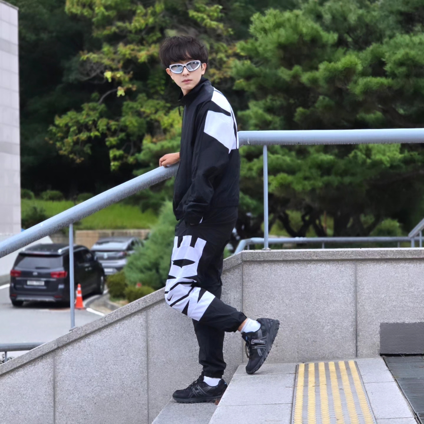 Nike Starting Five Jacket Black - Asia, Nike Starting Five Jacket Black - US/EU 착용 스타일 - 7