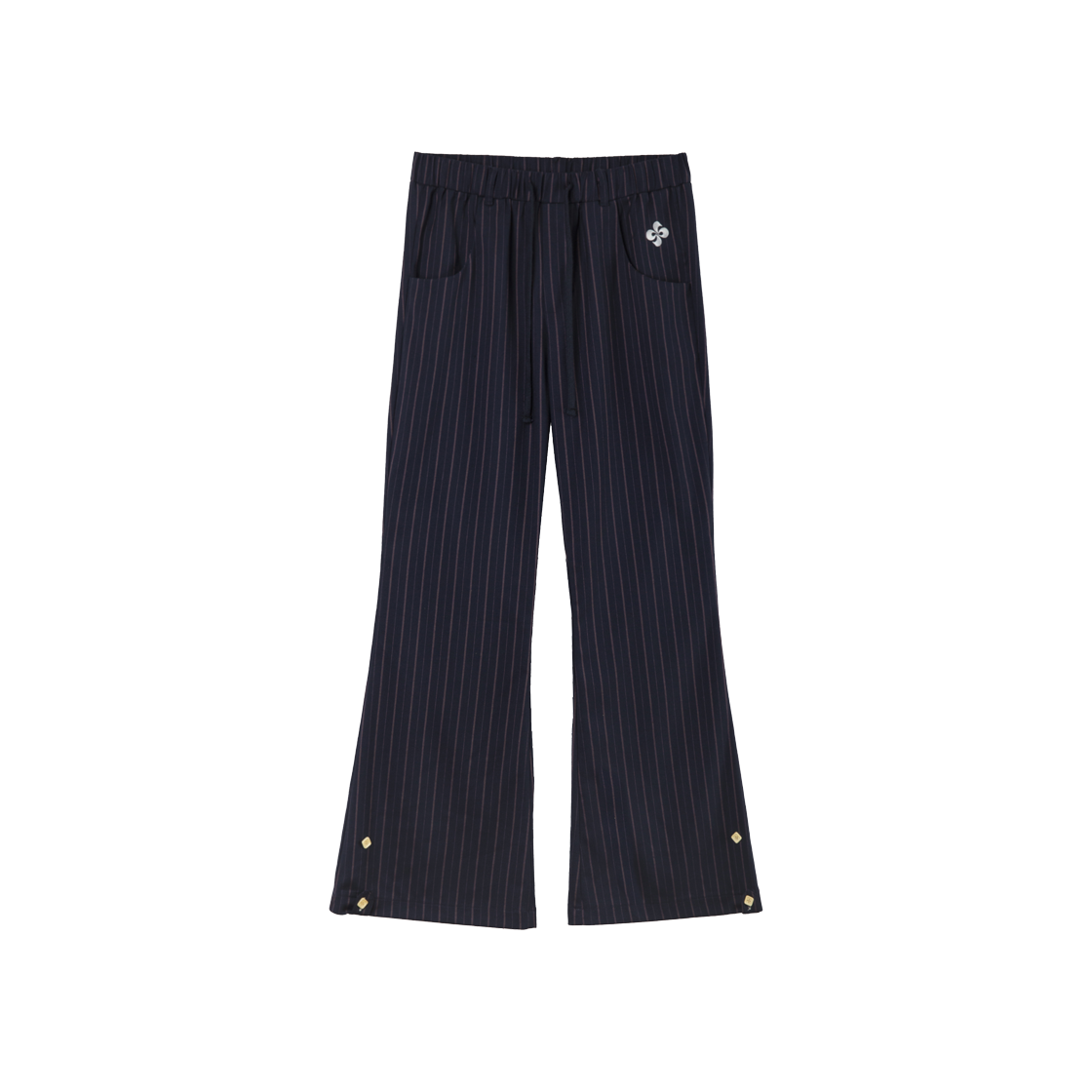 Heretic Button Stripe Bending Pants Purple 상세 이미지 1