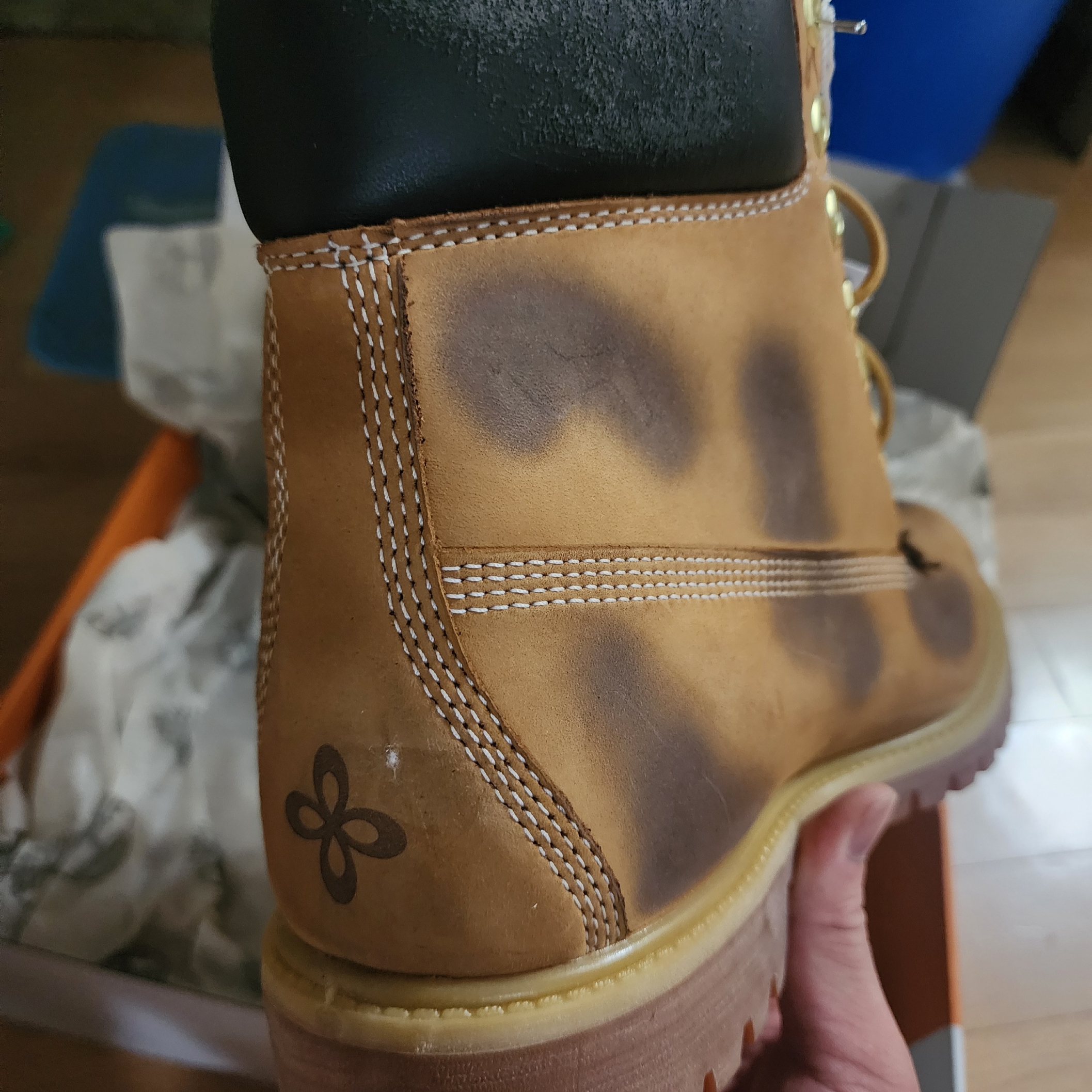 Timberland x Surgery 6 inch Boot Yellow - Wide 착용 스타일 - 4