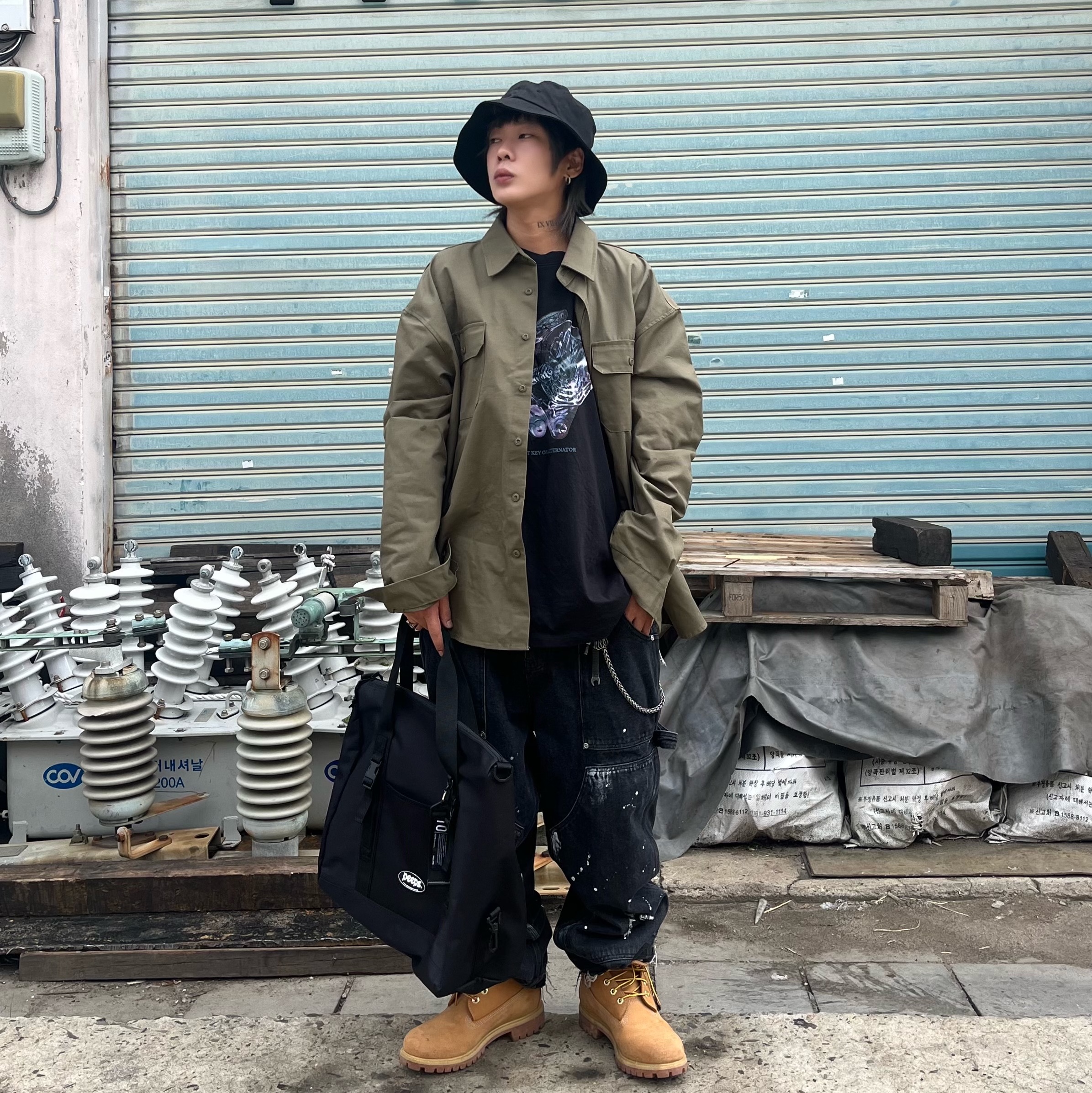 Wapworks Work Double Knee Carpenter Pants, Timberland Premium 6 inch Waterproof Boot Wheat Nubuck - Wide 착용 스타일 - 3