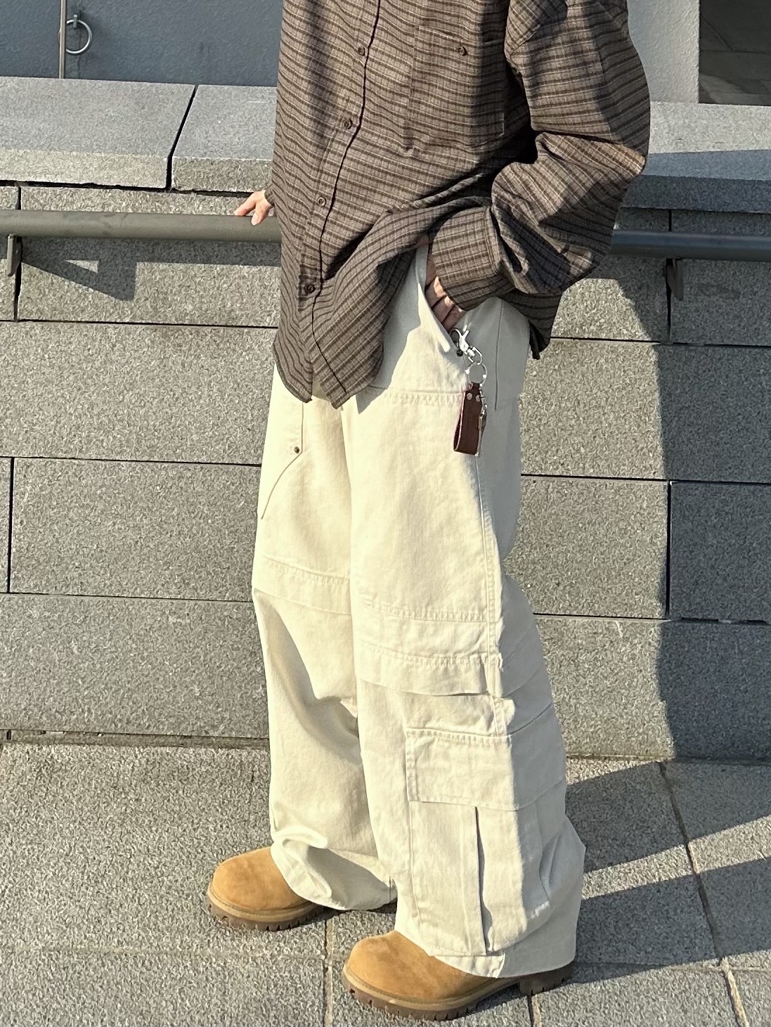 Timberland Premium 6 inch Waterproof Boot Wheat Nubuck - Wide 착용 스타일 - 3