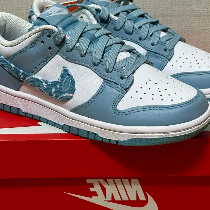 (W) Nike Dunk Low Essential Blue Paisley 착용 스타일