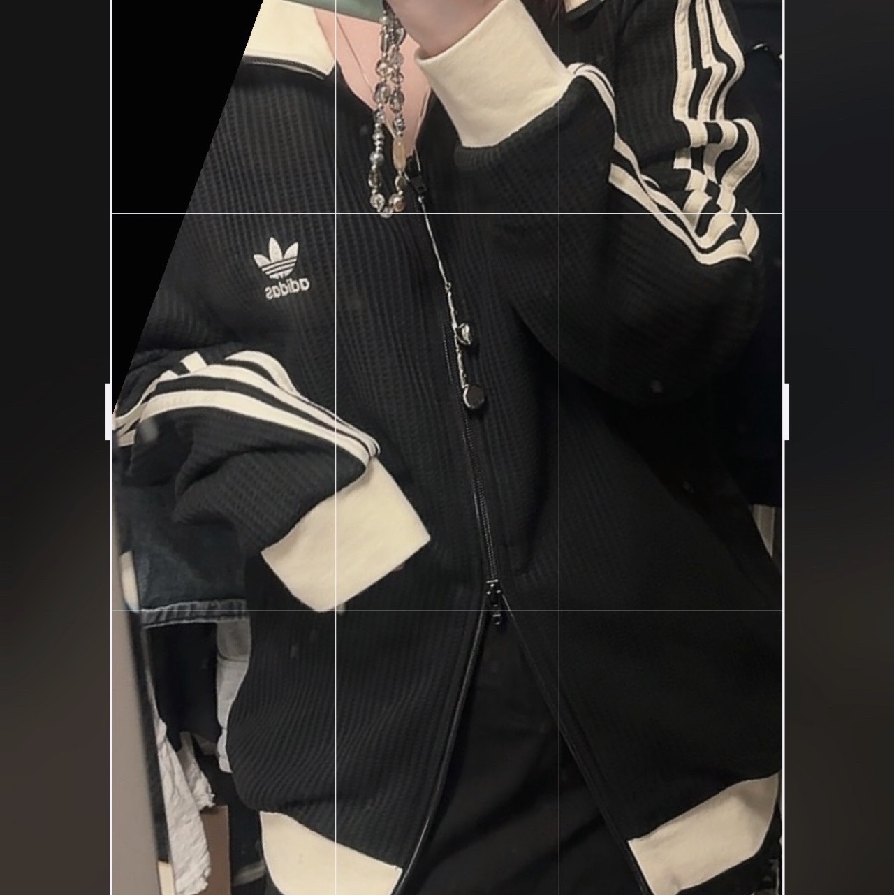 Adidas Waffle Beckenbauer Track Top Black - KR Sizing 착용 스타일