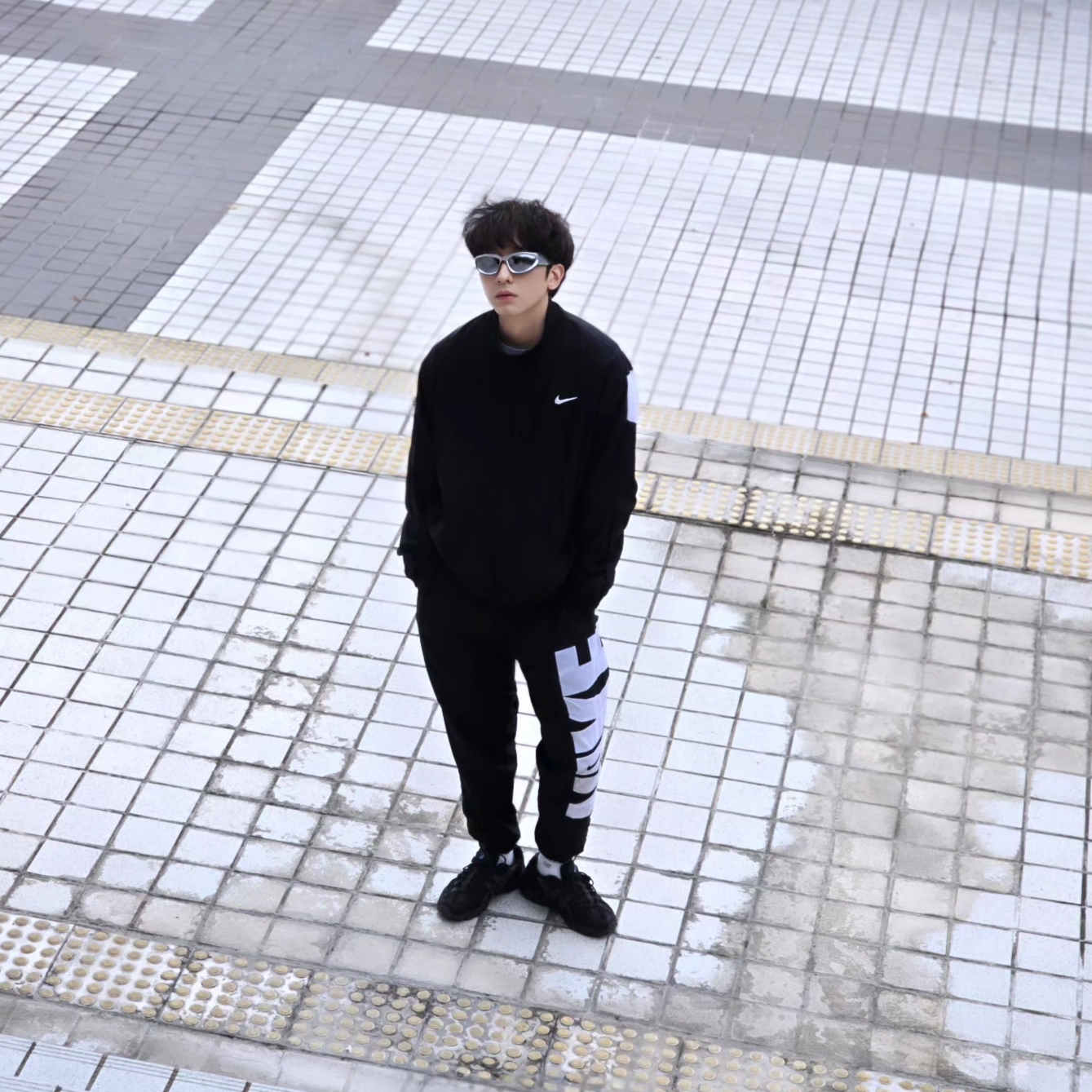 Nike Starting Five Jacket Black - Asia, Nike Starting Five Jacket Black - US/EU 착용 스타일 - 4