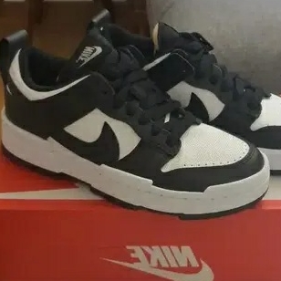 (W) Nike Dunk Low Disrupt Black White 착용 스타일
