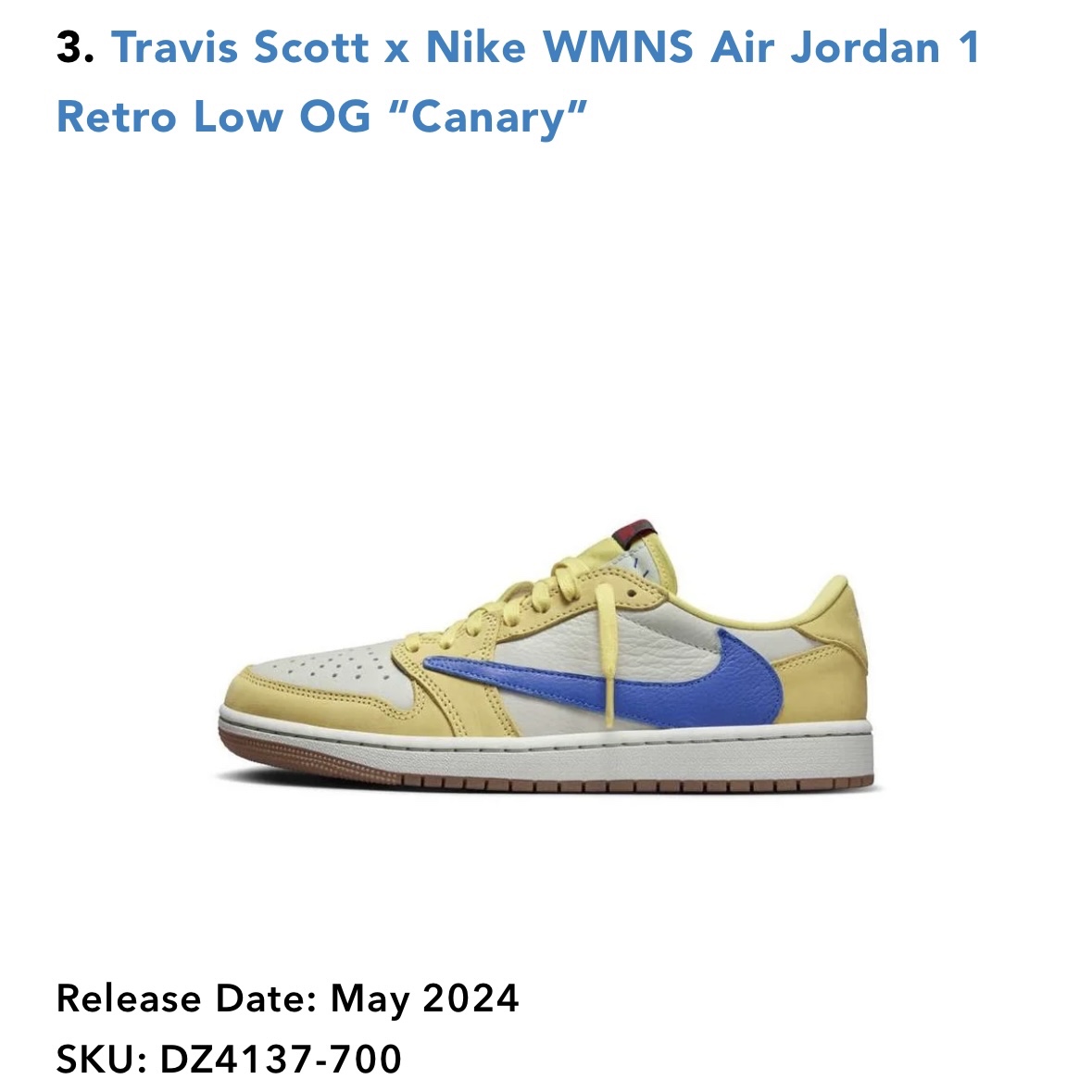 Jordan x Travis Scott Jumpman Jack TR Sail and Dark Mocha, (W) Jordan 1 x Travis Scott Retro Low OG SP Canary 착용 스타일 - 2
