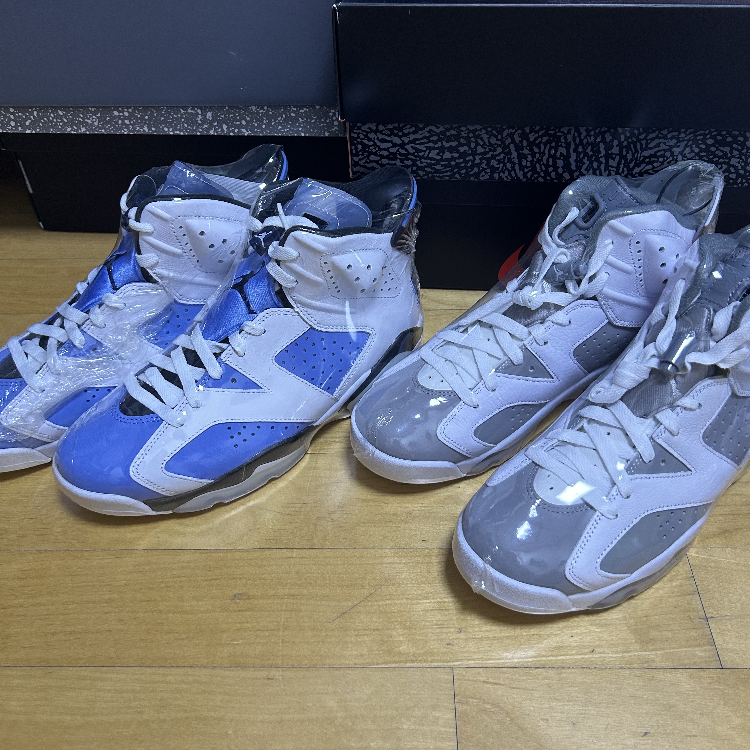 Jordan 6 Retro Cool Grey, Jordan 6 Retro University Blue 착용 스타일