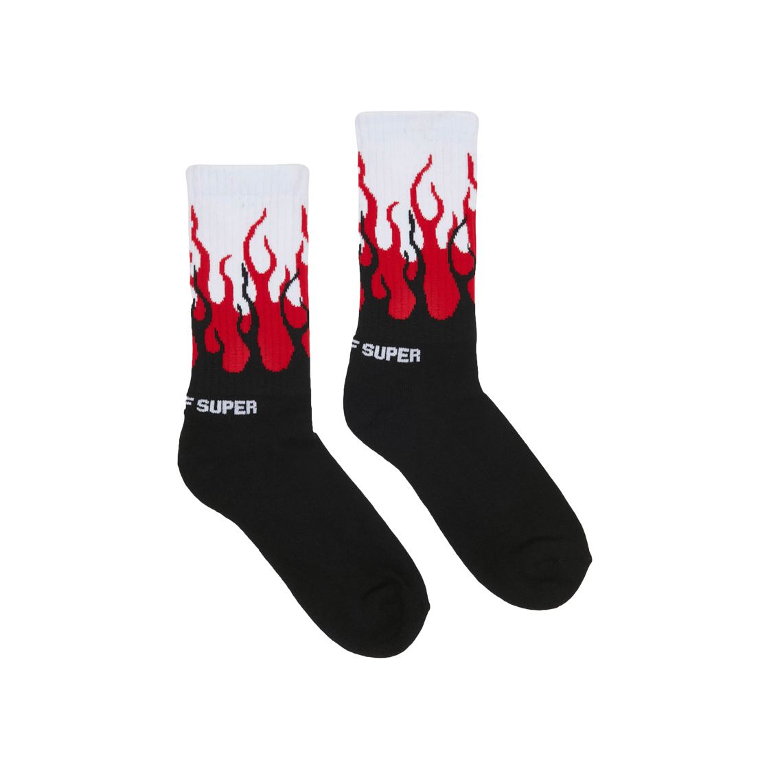 Vision Of Super Red Double Flames Socks 상세 이미지 1