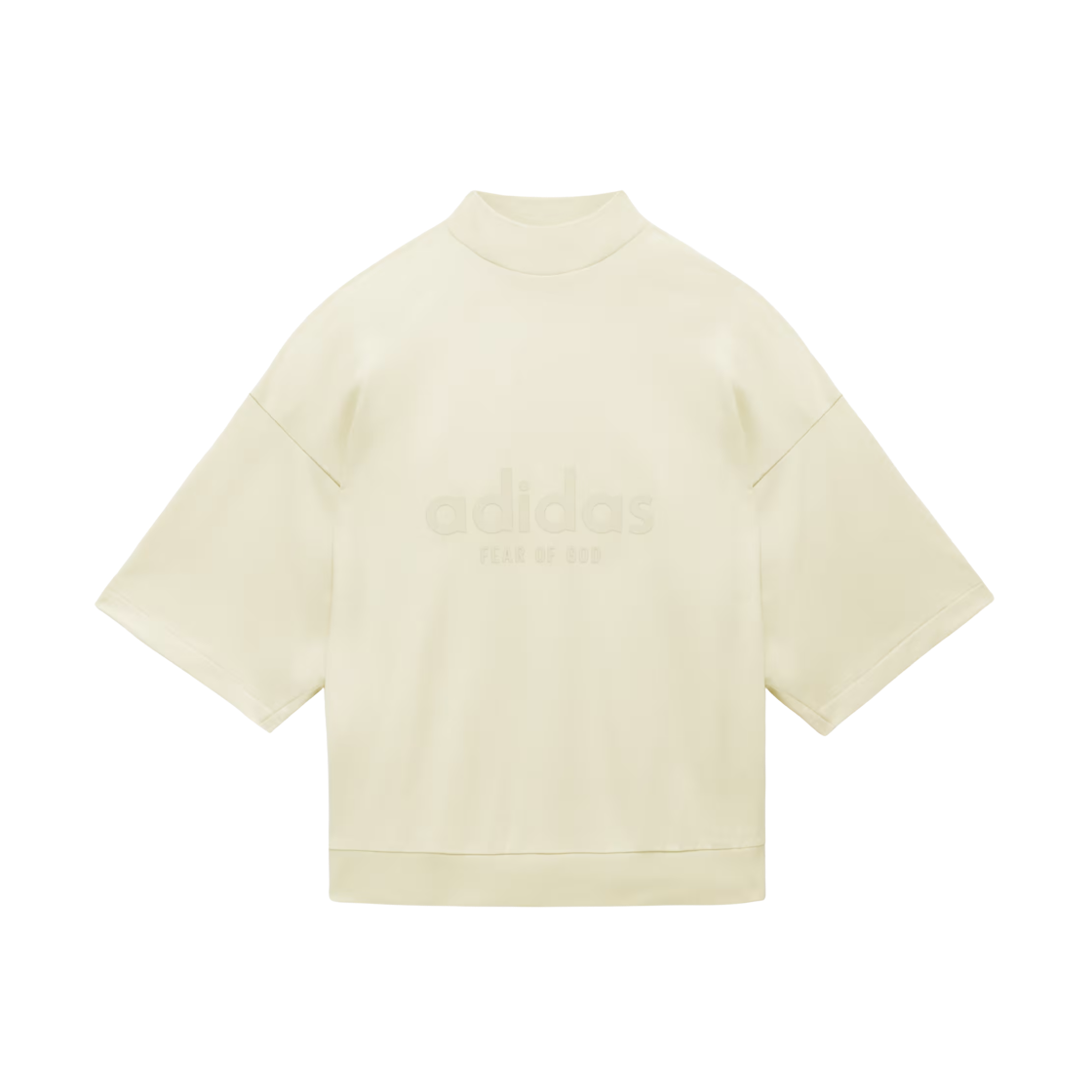 Adidas x Fear Of God Athletics Heavy Jersey 3/4 Mock T-Shirt Pale Yellow - US Sizing 상세 이미지 1